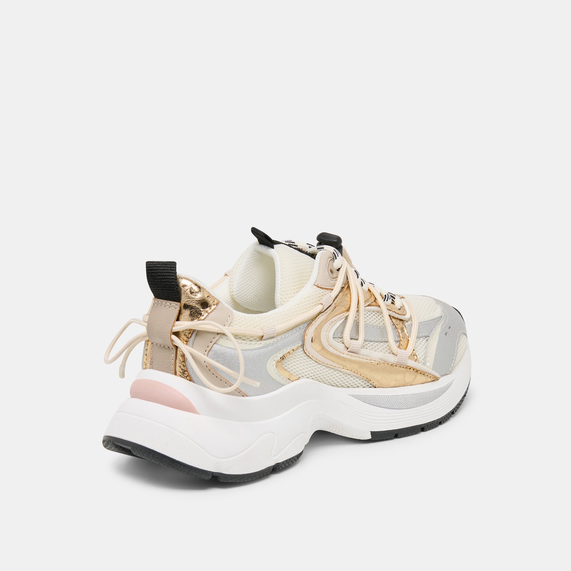SELMAR SNEAKERS SILVER GOLD LEATHER - view 3