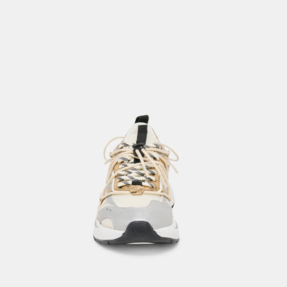 SELMAR SNEAKERS SILVER GOLD LEATHER