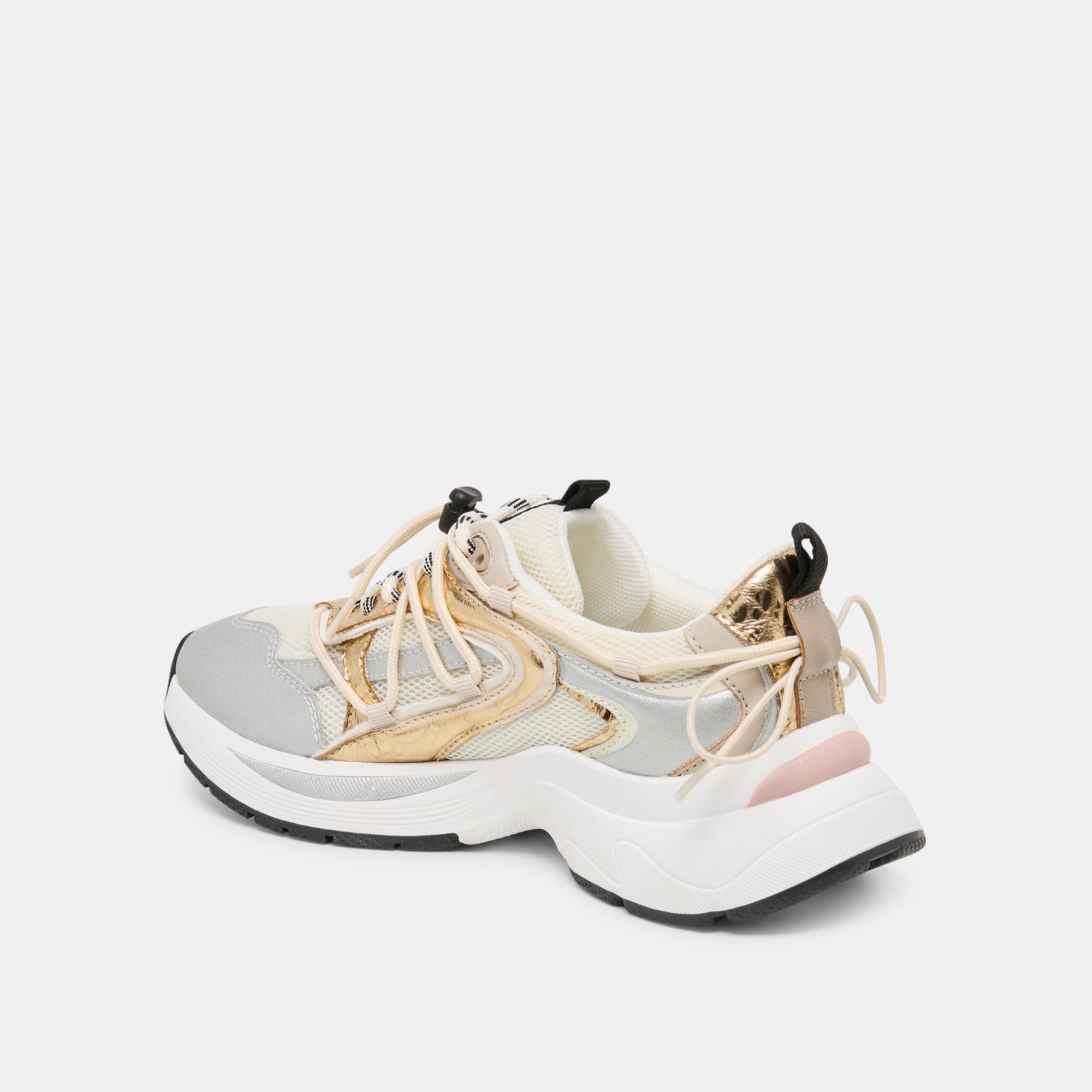 SELMAR SNEAKERS SILVER GOLD LEATHER - view 5