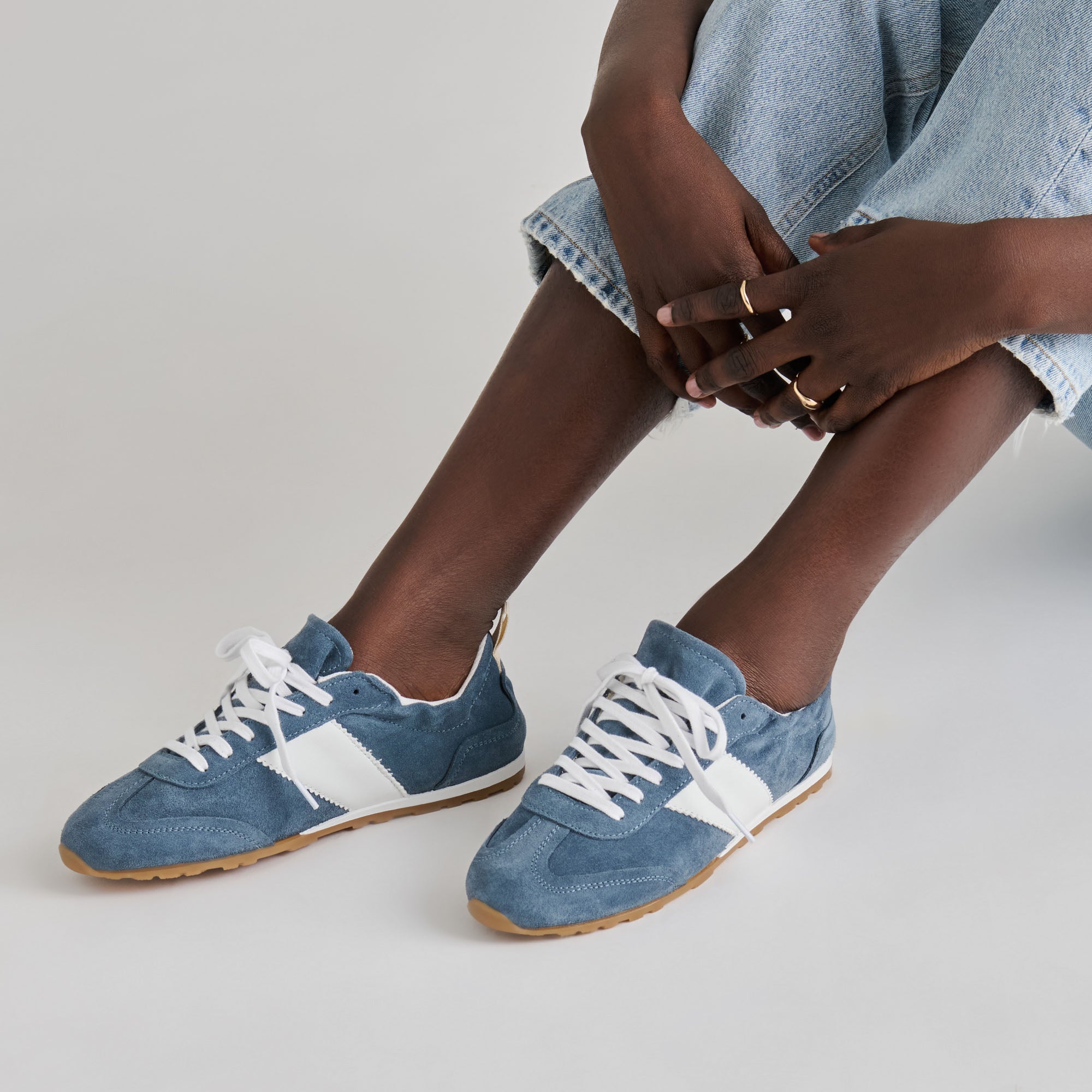 SHYLA SNEAKERS BLUE SUEDE - view 2