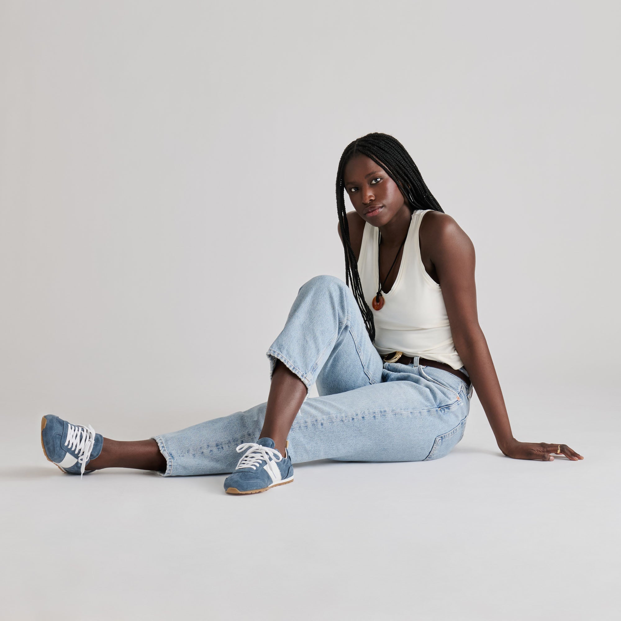 SHYLA SNEAKERS BLUE SUEDE - view 4