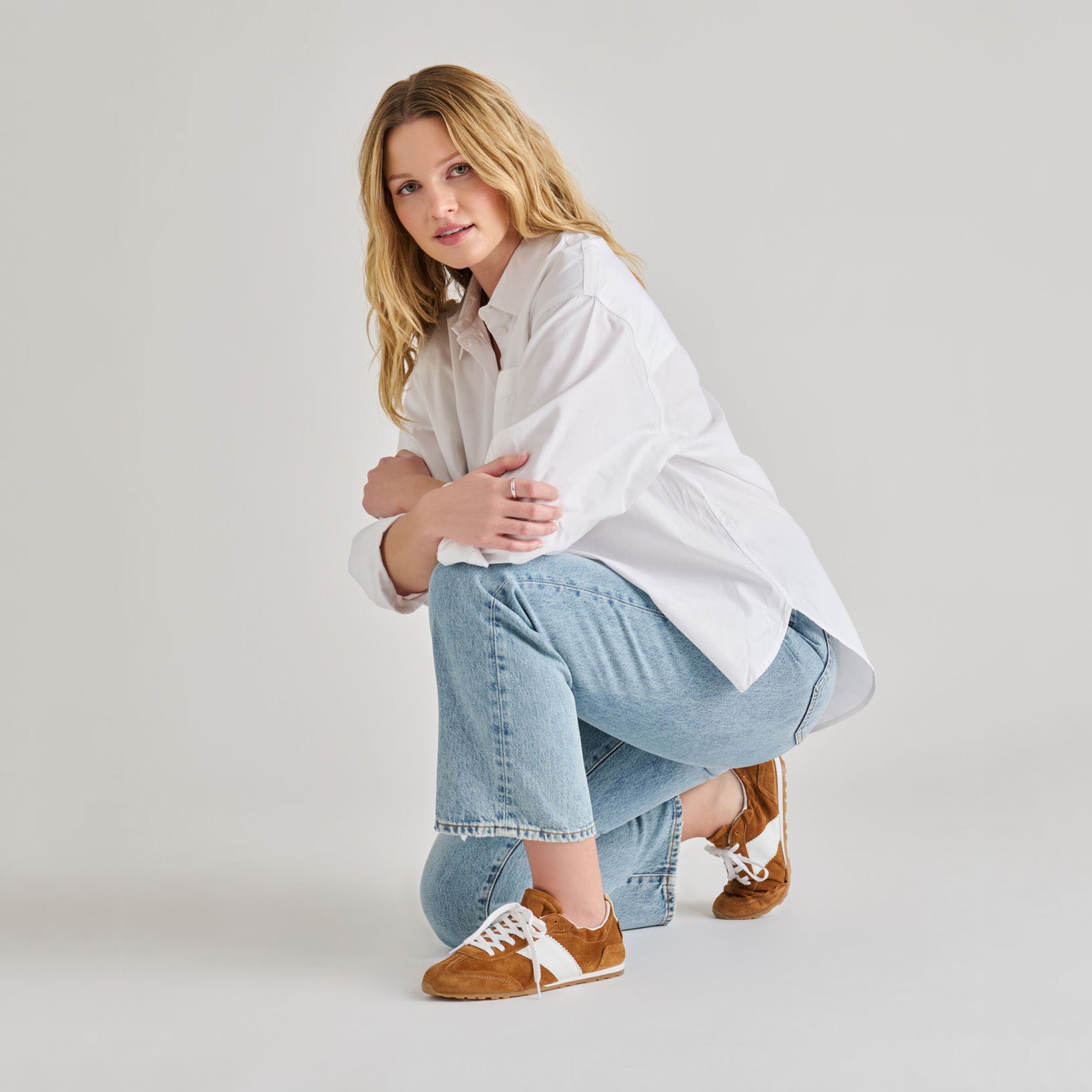 SHYLA SNEAKERS COGNAC SUEDE - view 4