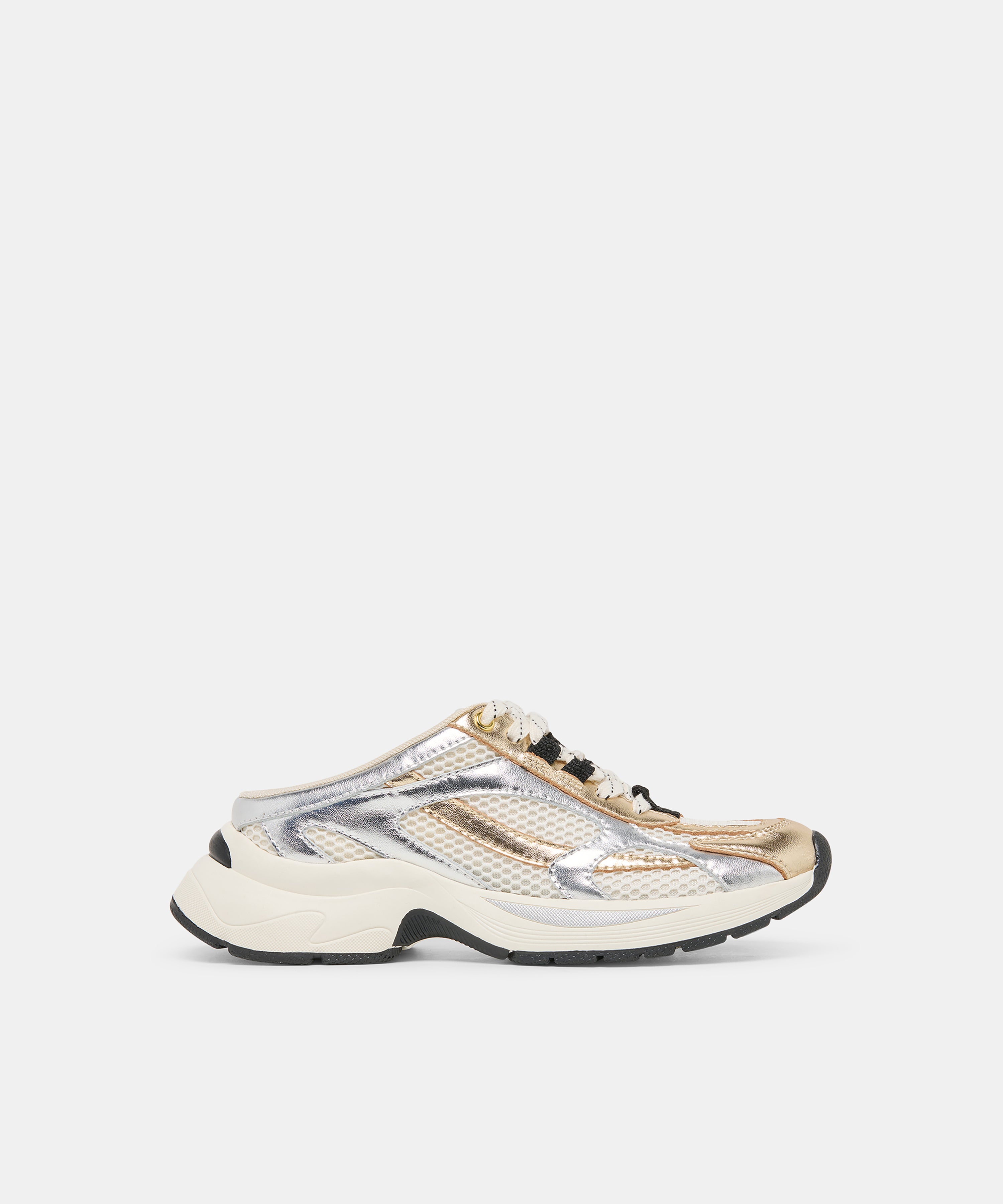 SWAYZY Metallic Multi Leather Platform Slip-on Sneakers | Dolce Vita