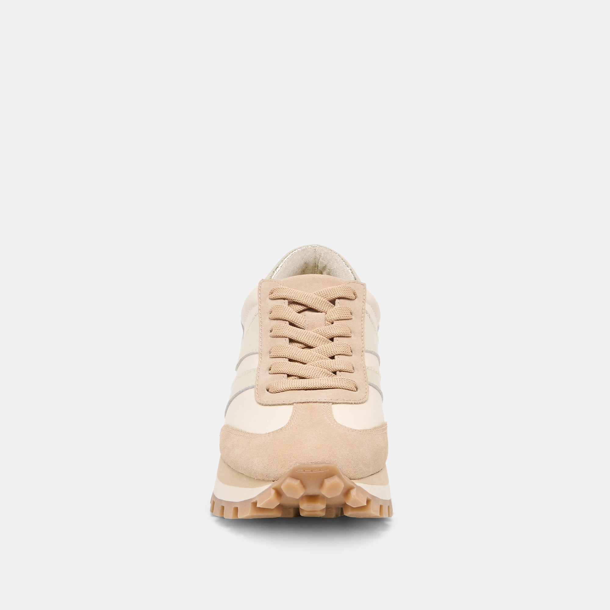 TRESA SNEAKERS WHITE GOLD SUEDE - view 6