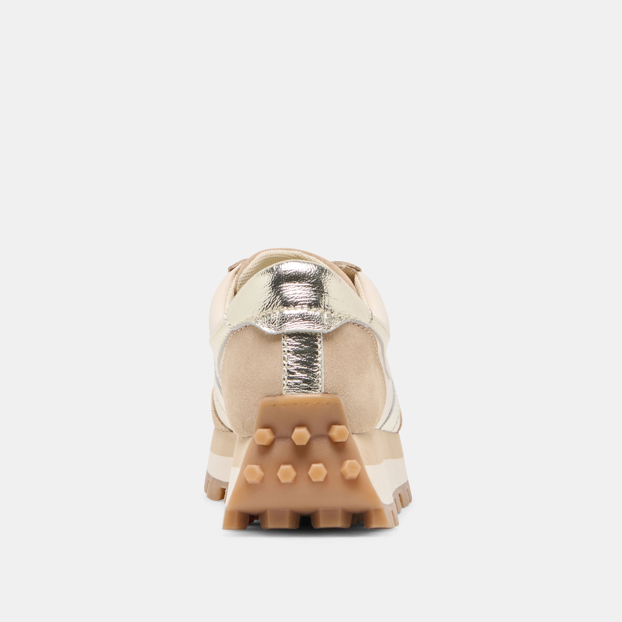 TRESA SNEAKERS WHITE GOLD SUEDE - view 7
