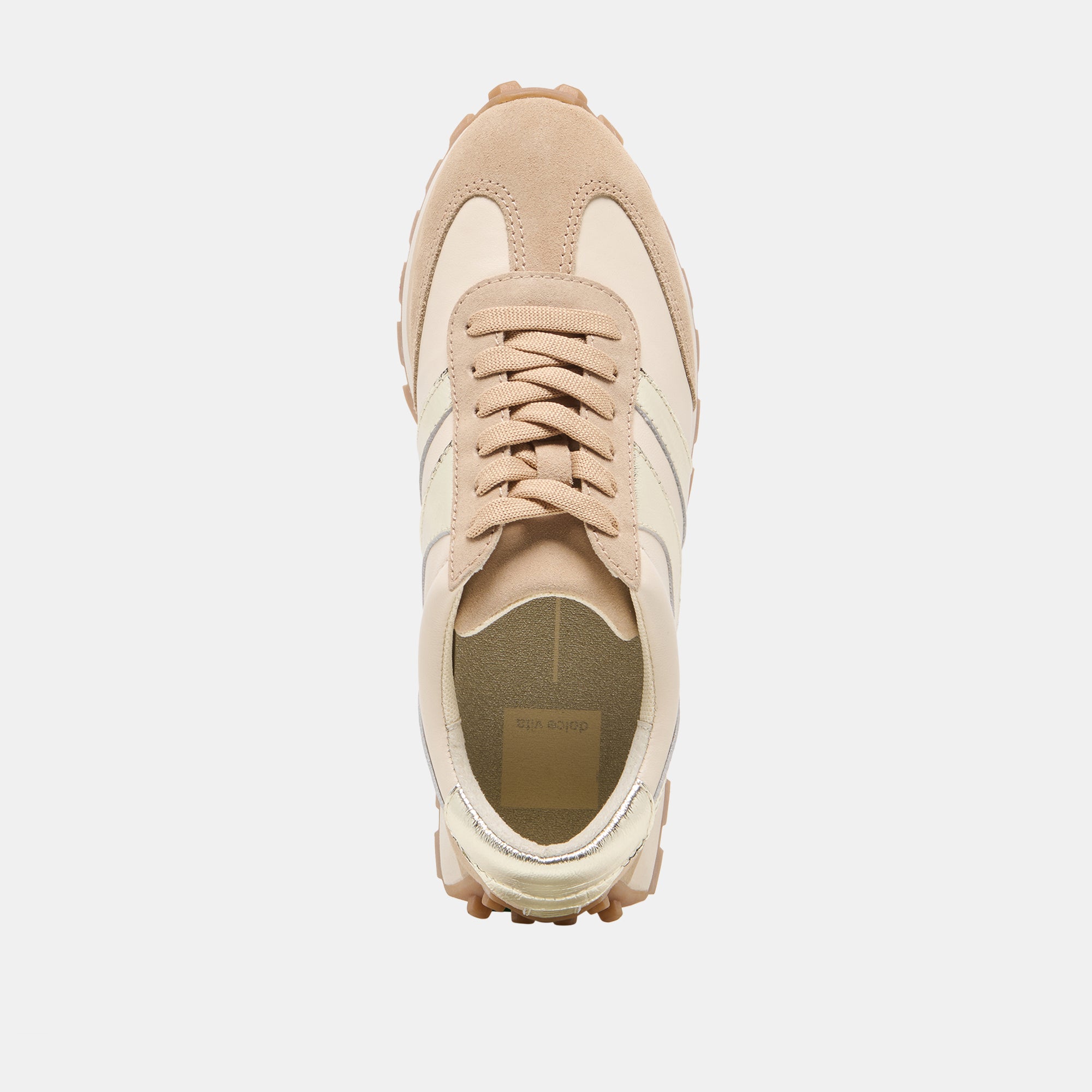 TRESA SNEAKERS WHITE GOLD SUEDE - view 8