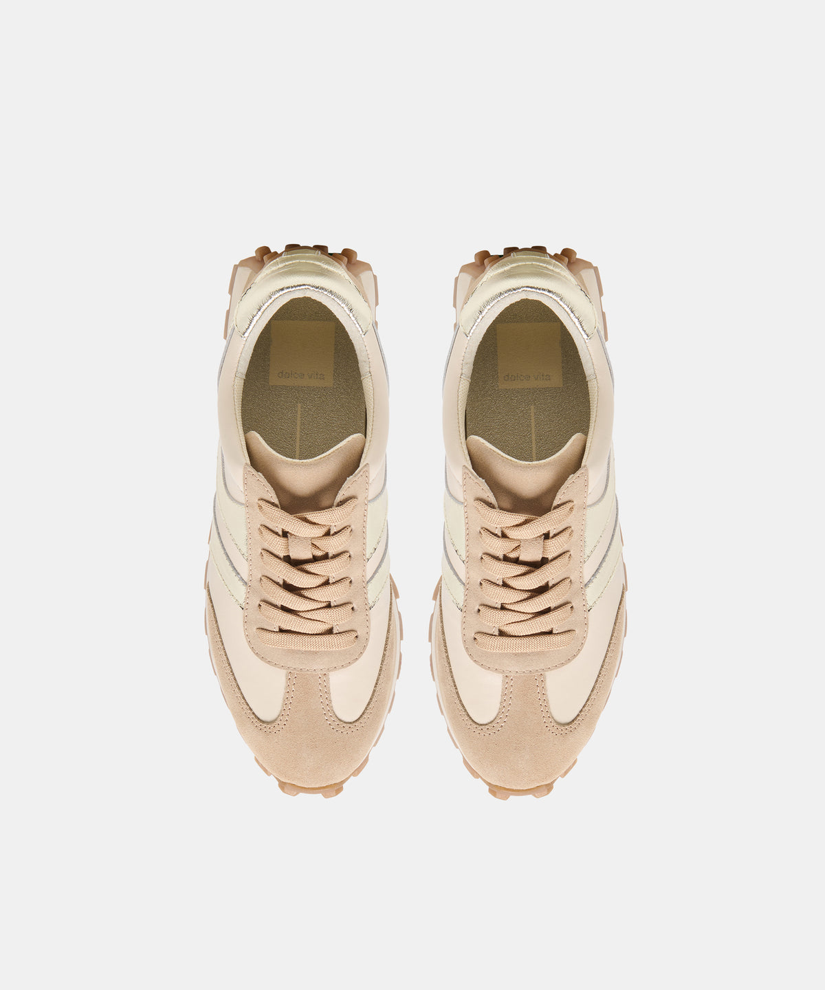 TRESA SNEAKERS WHITE GOLD SUEDE - view 3