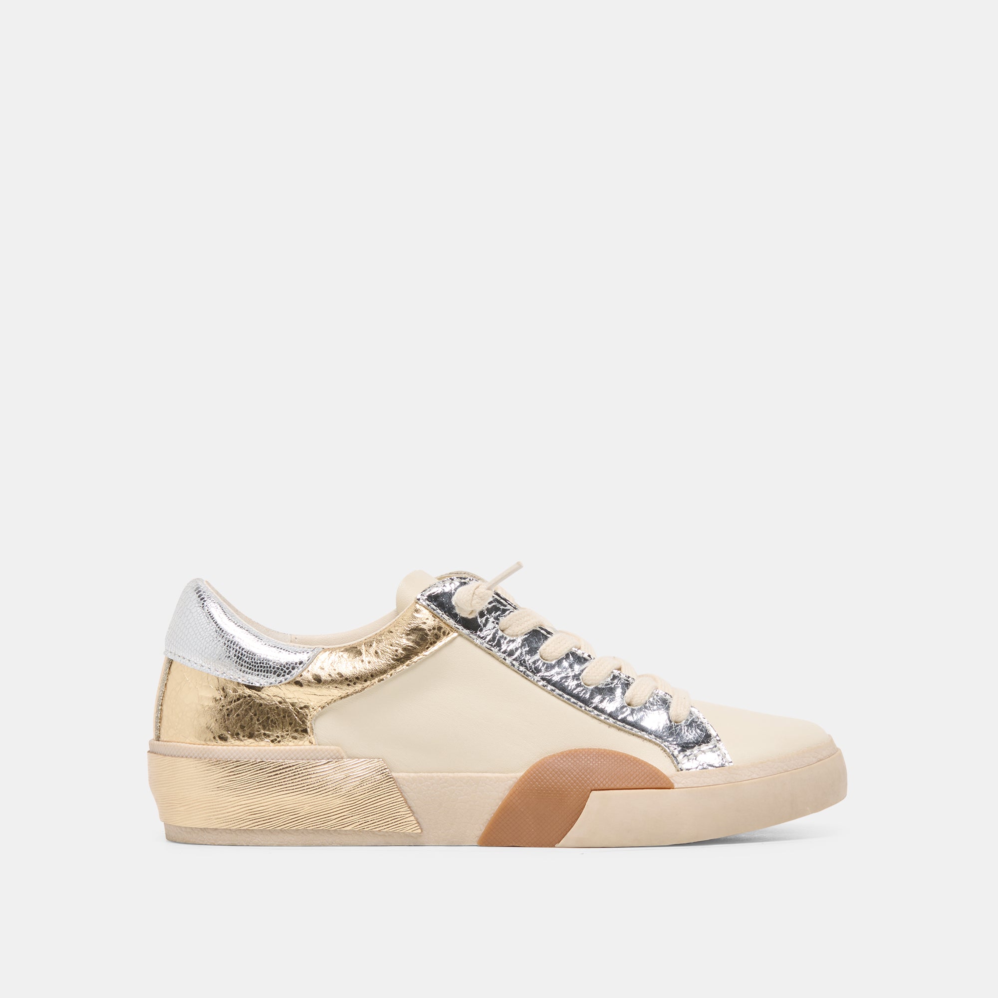 ZINA Metallic Multi Leather Sneakers | Dolce Vita