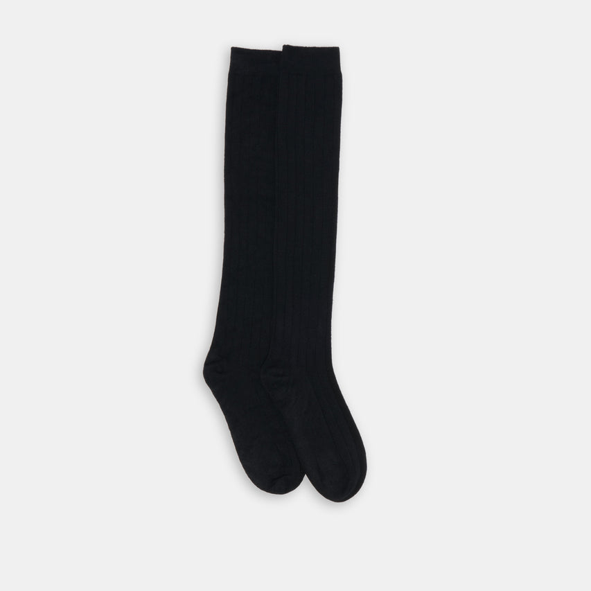 KNEE HIGH SOCKS BLACK
