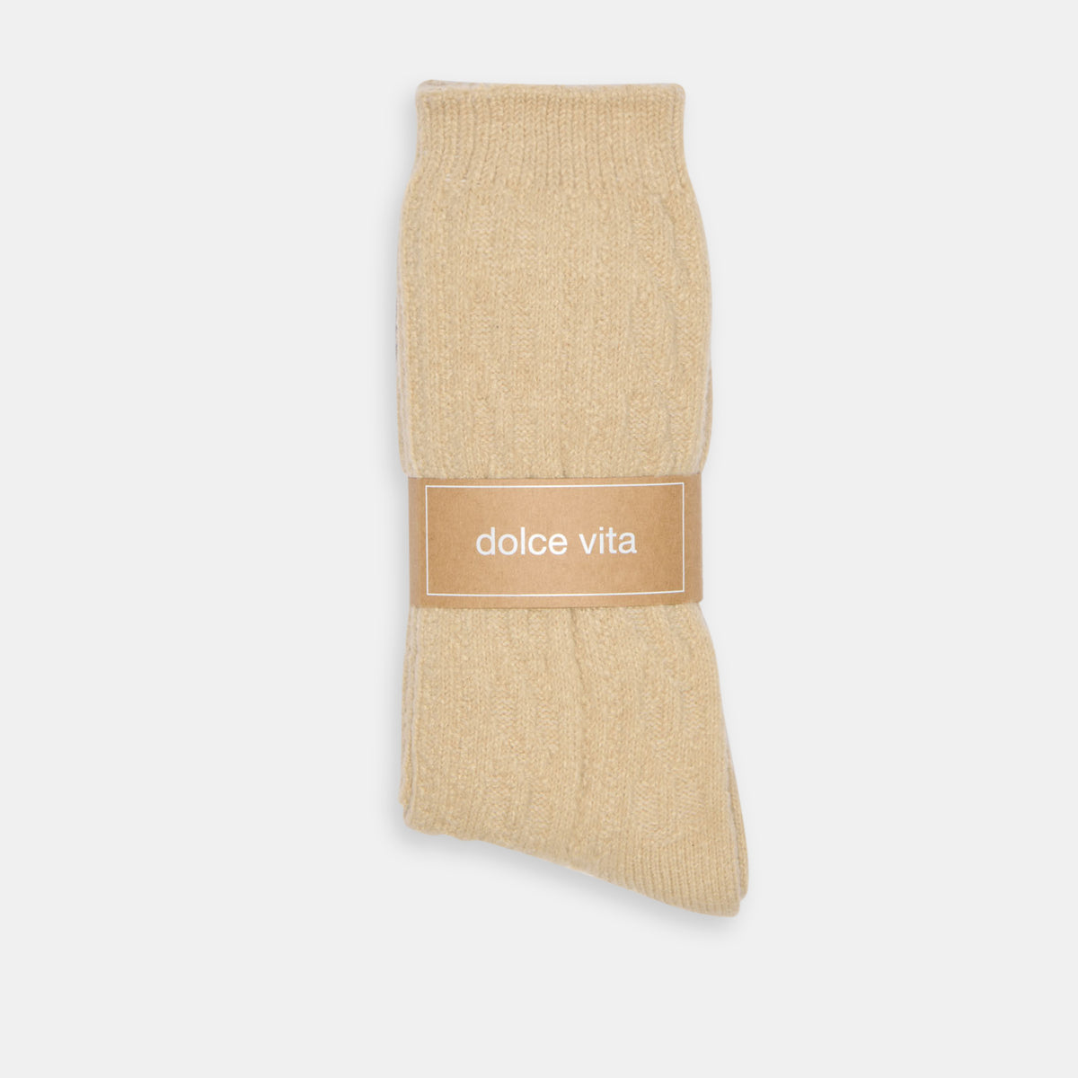 2 PACK CABLE TEXTURE CREW SOCKS BROWN MULTI - view 3