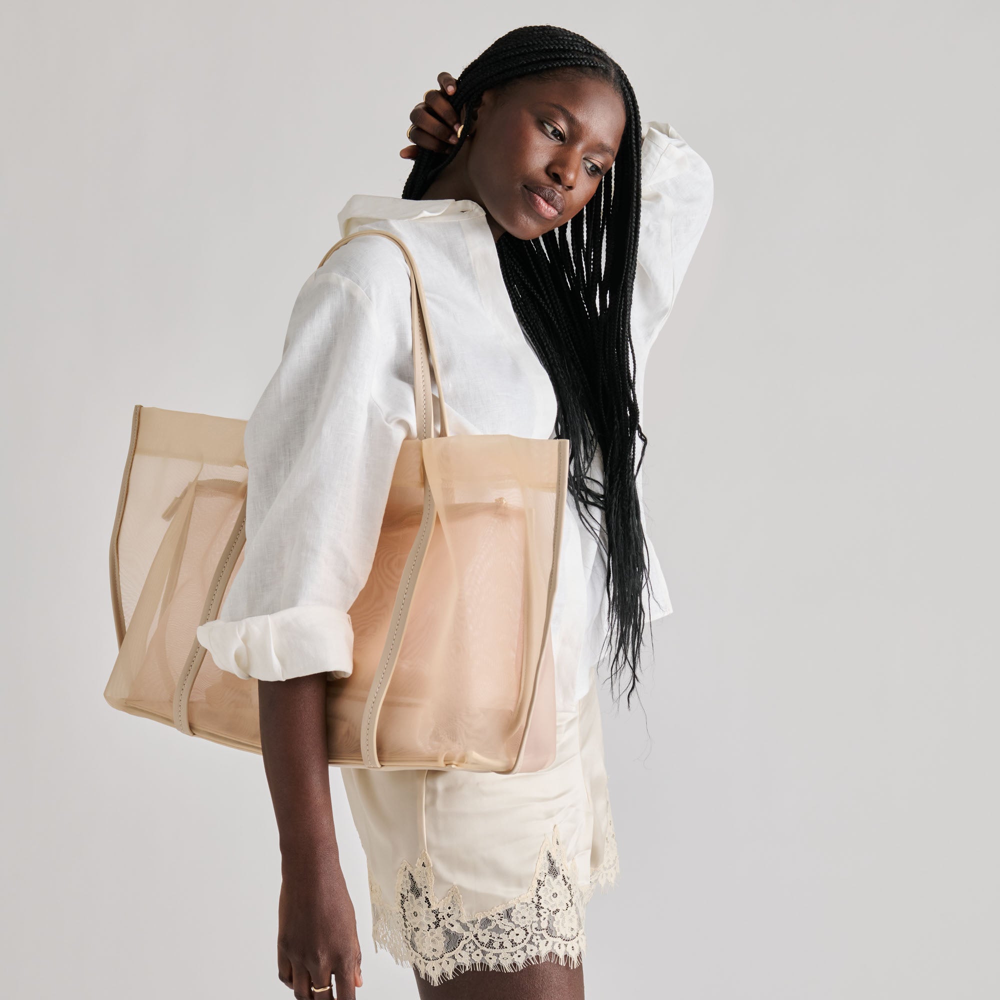 AISLIN TOTE BLUSH MESH - view 7