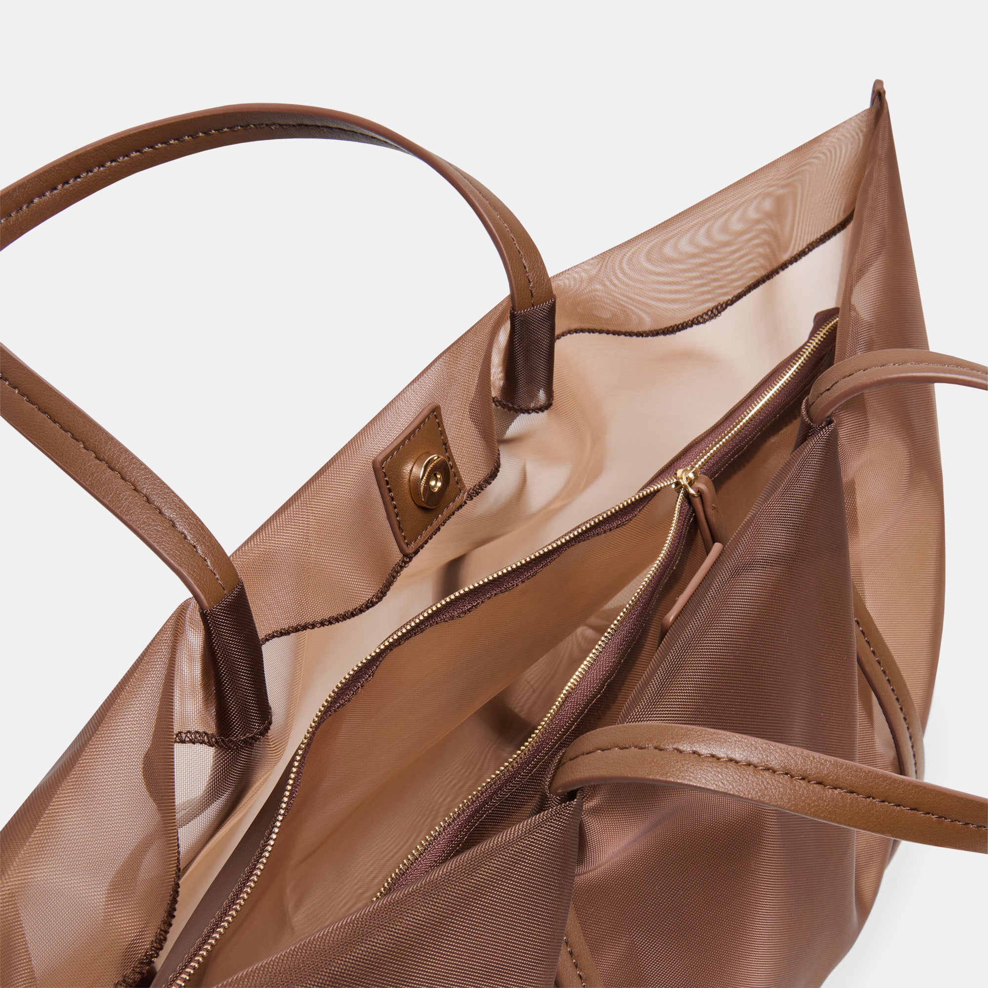 AISLIN TOTE CHOCOLATE MESH - view 6