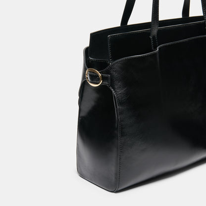 AMICA TOTE BLACK LEATHER