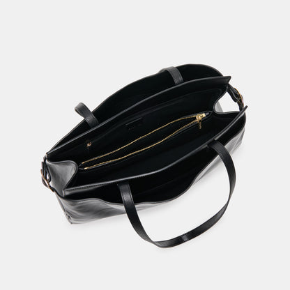 AMICA TOTE BLACK LEATHER