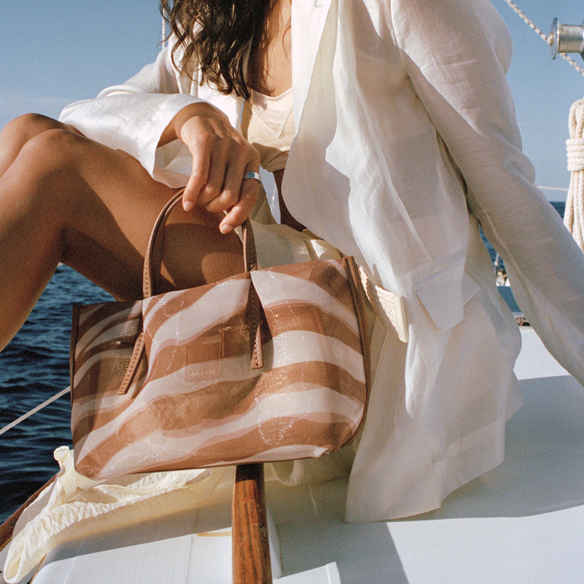 SELENE HANDBAG ZEBRA MESH - view 2