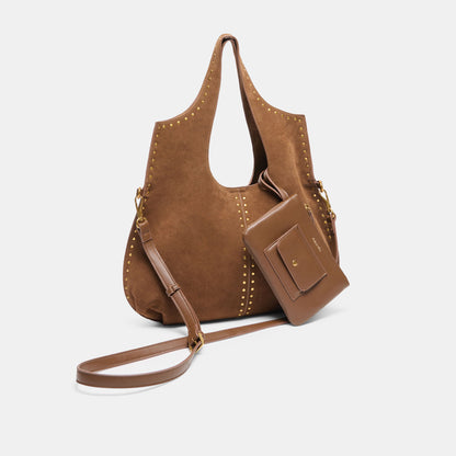 SONORA TOTE MID BROWN SUEDE