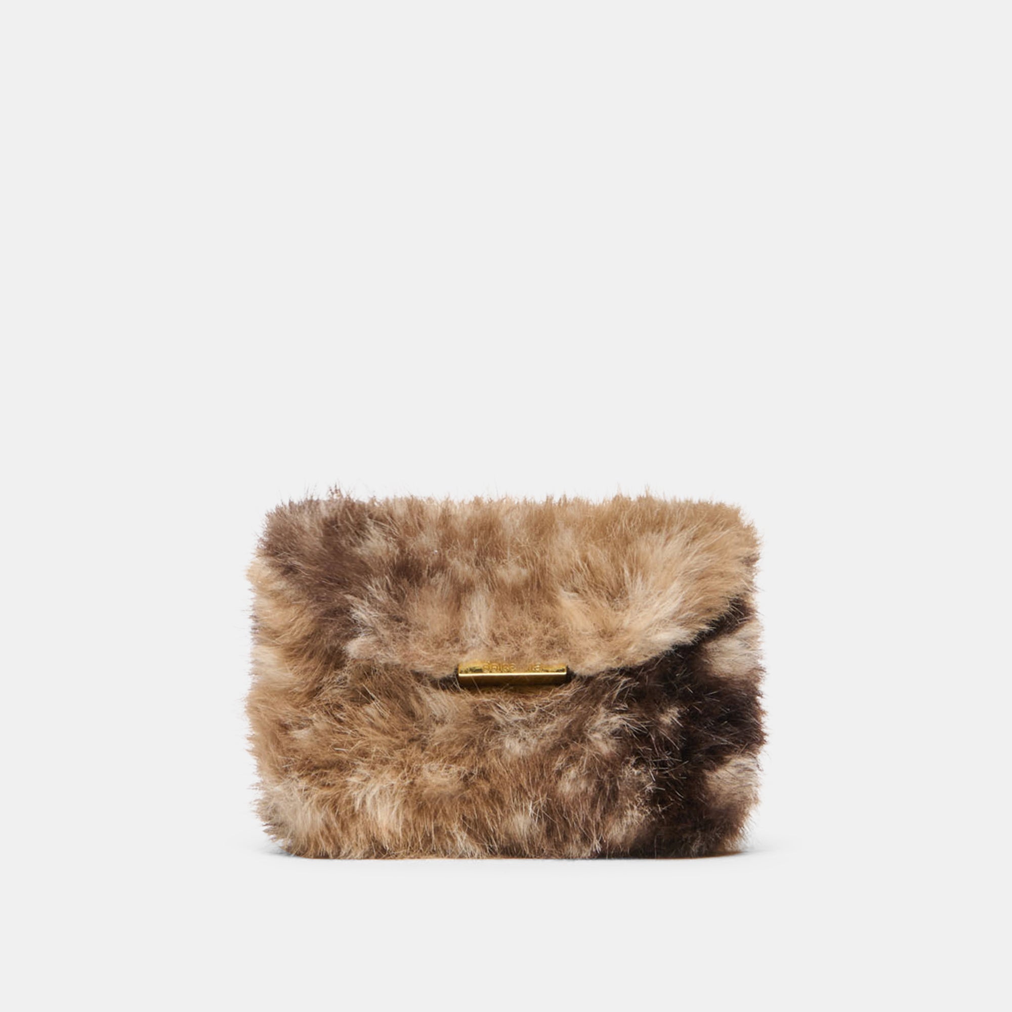 BRINDI CROSSBODY WALLET FAWN FAUX FUR - view 2