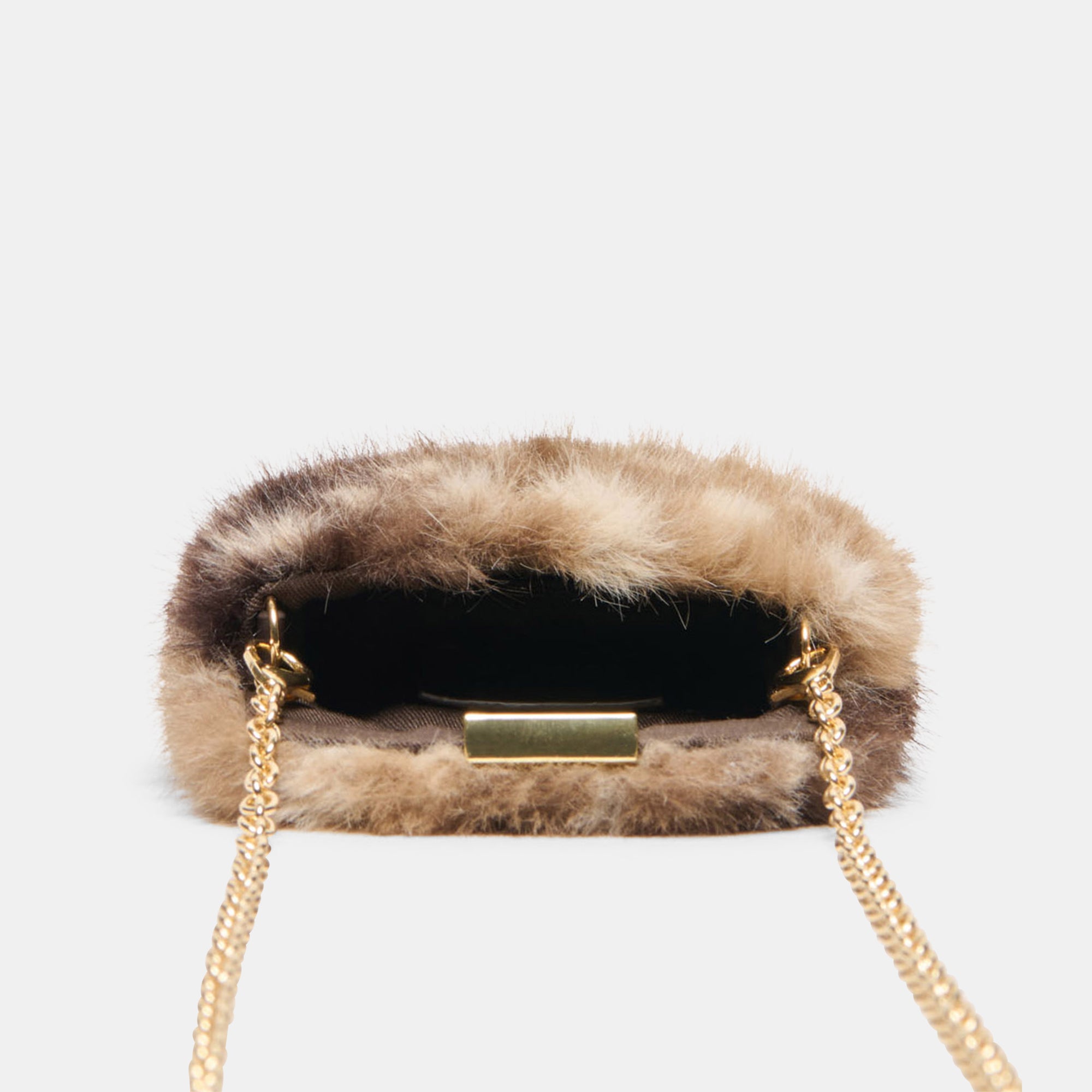 BRINDI CROSSBODY WALLET FAWN FAUX FUR - view 3