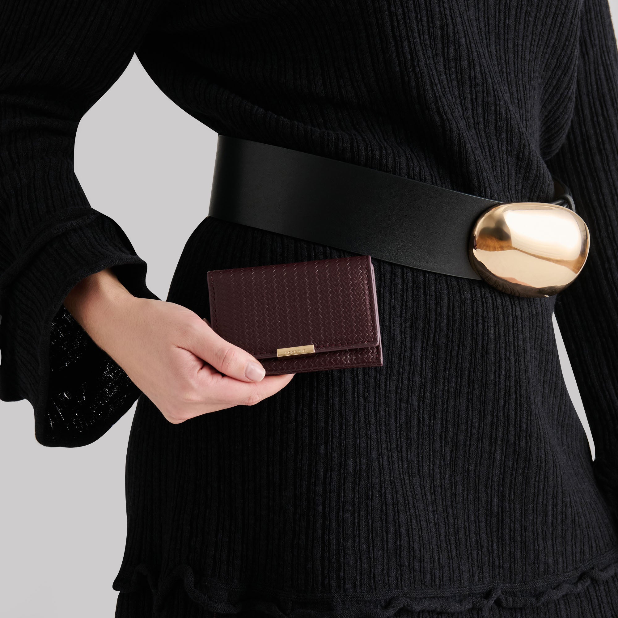 MINI-ME WALLET BURGUNDY WOVEN STELLA - view 5