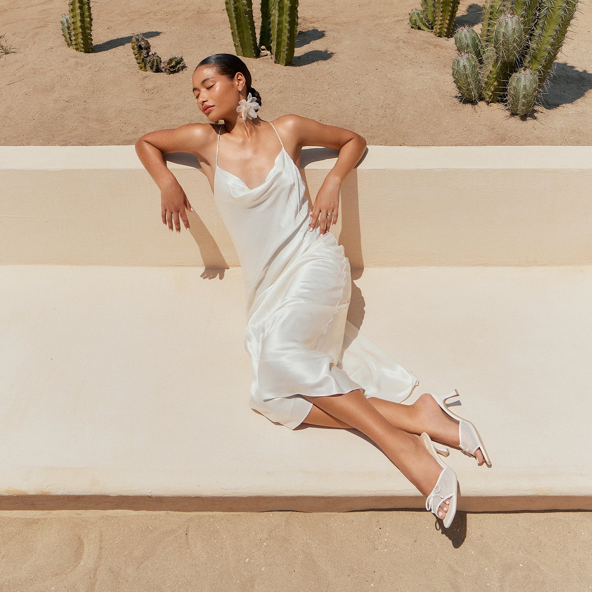 GALEN HEELS WHITE TULLE
