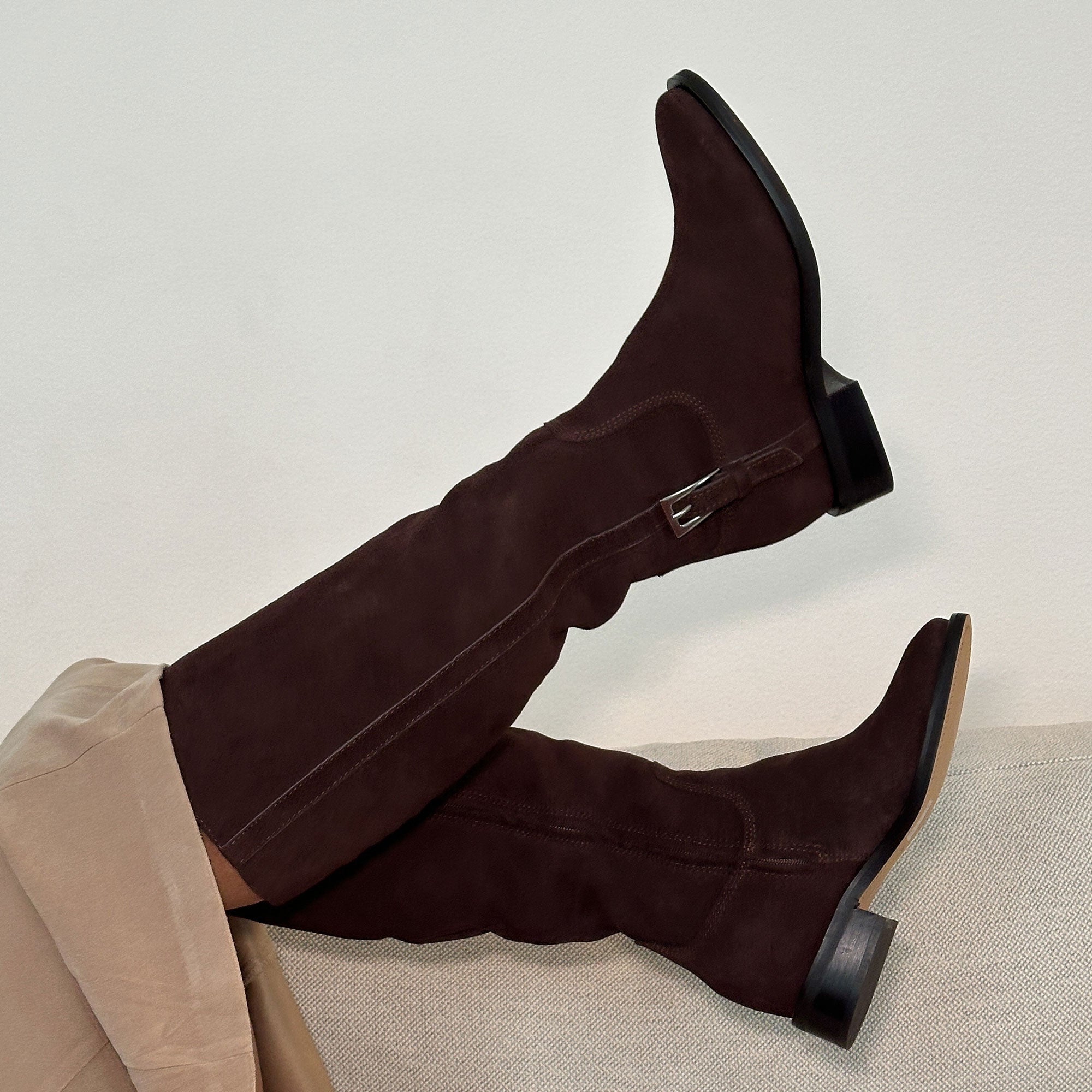KILIAN H2O WIDE CALF BOOTS MAHOGANY SUEDE - view 2
