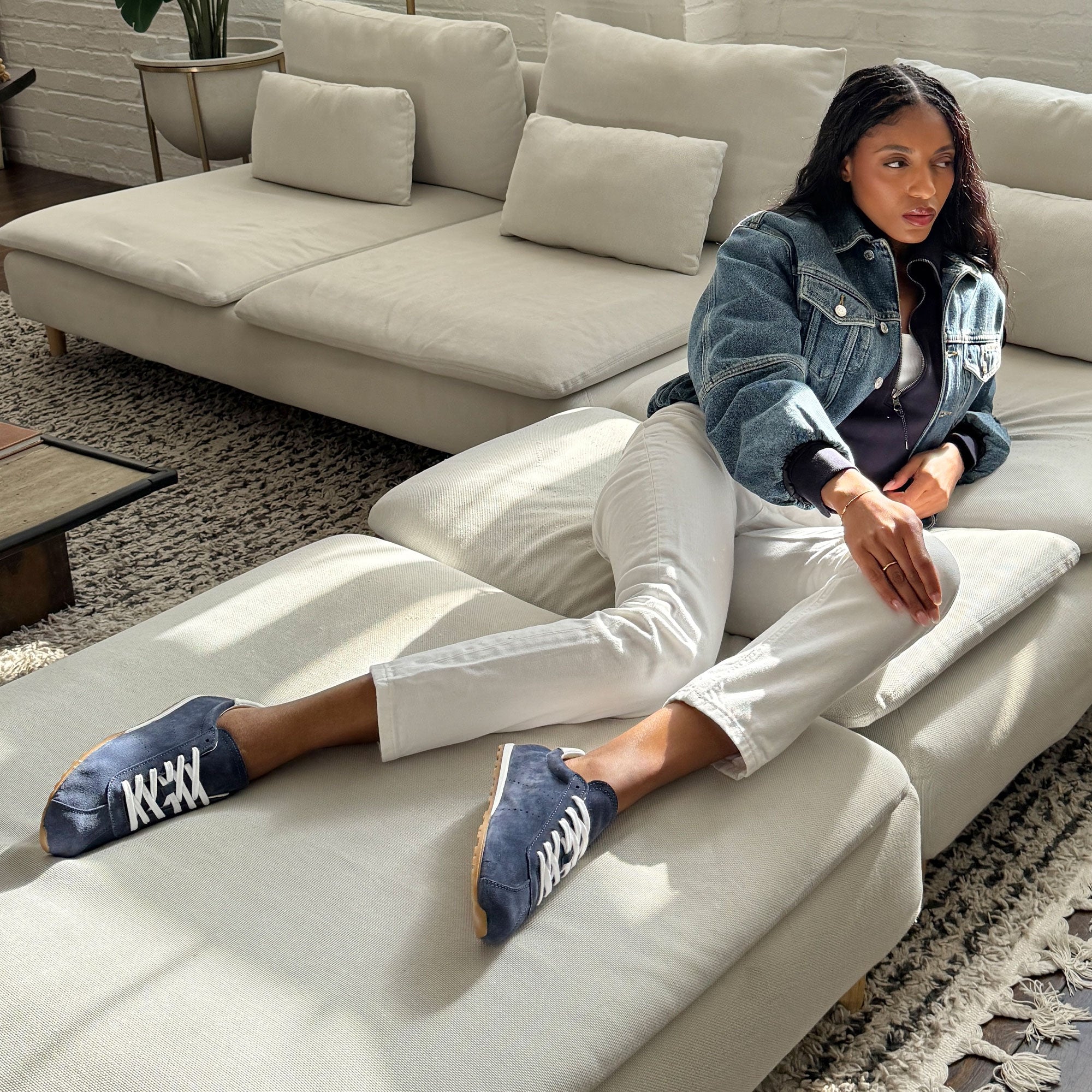 SERINA SNEAKERS NAVY SUEDE - view 4