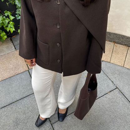 REYES BALLET FLATS BLACK LEATHER