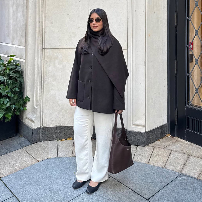 REYES BALLET FLATS BLACK LEATHER