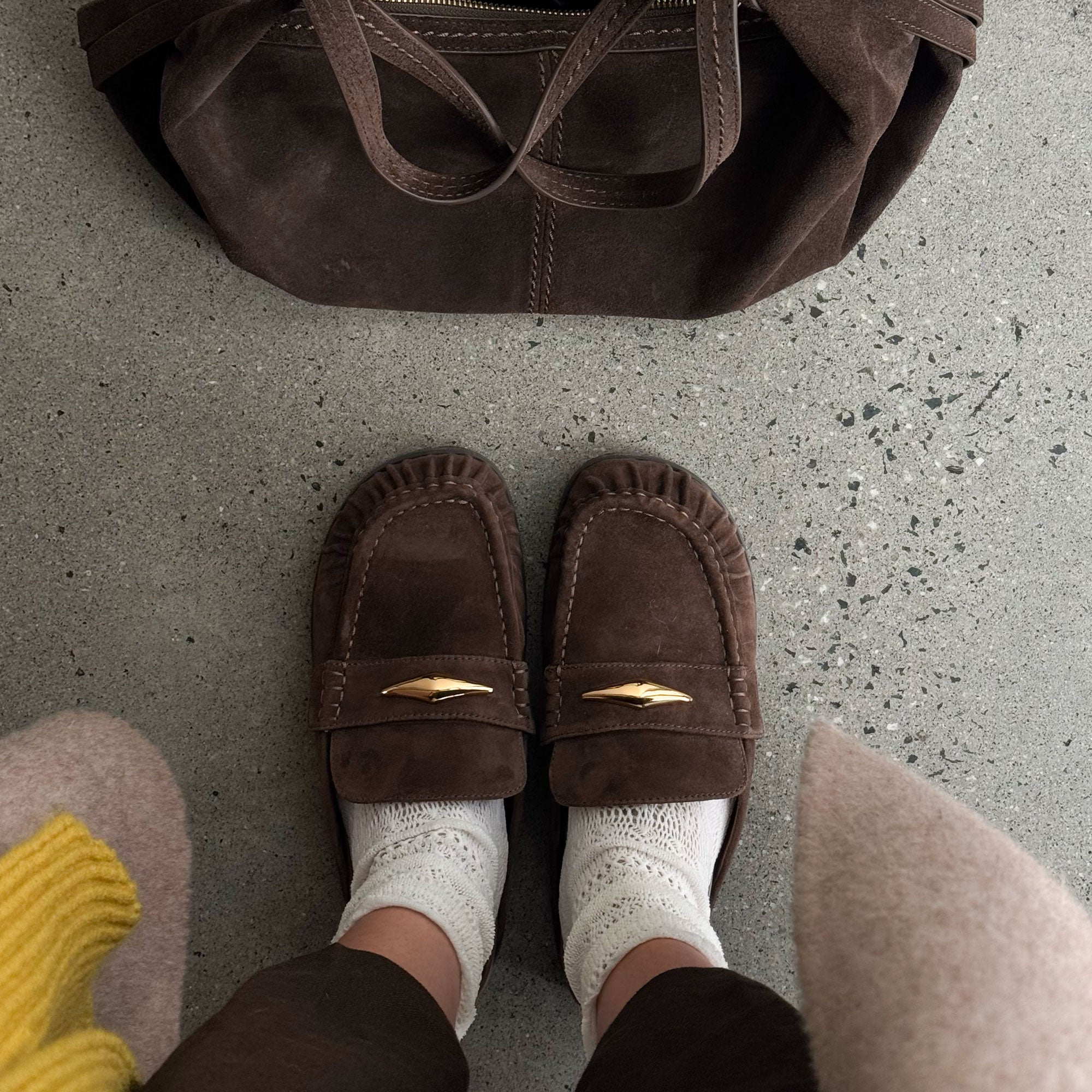 JODERO FLATS DK BROWN SUEDE - view 2