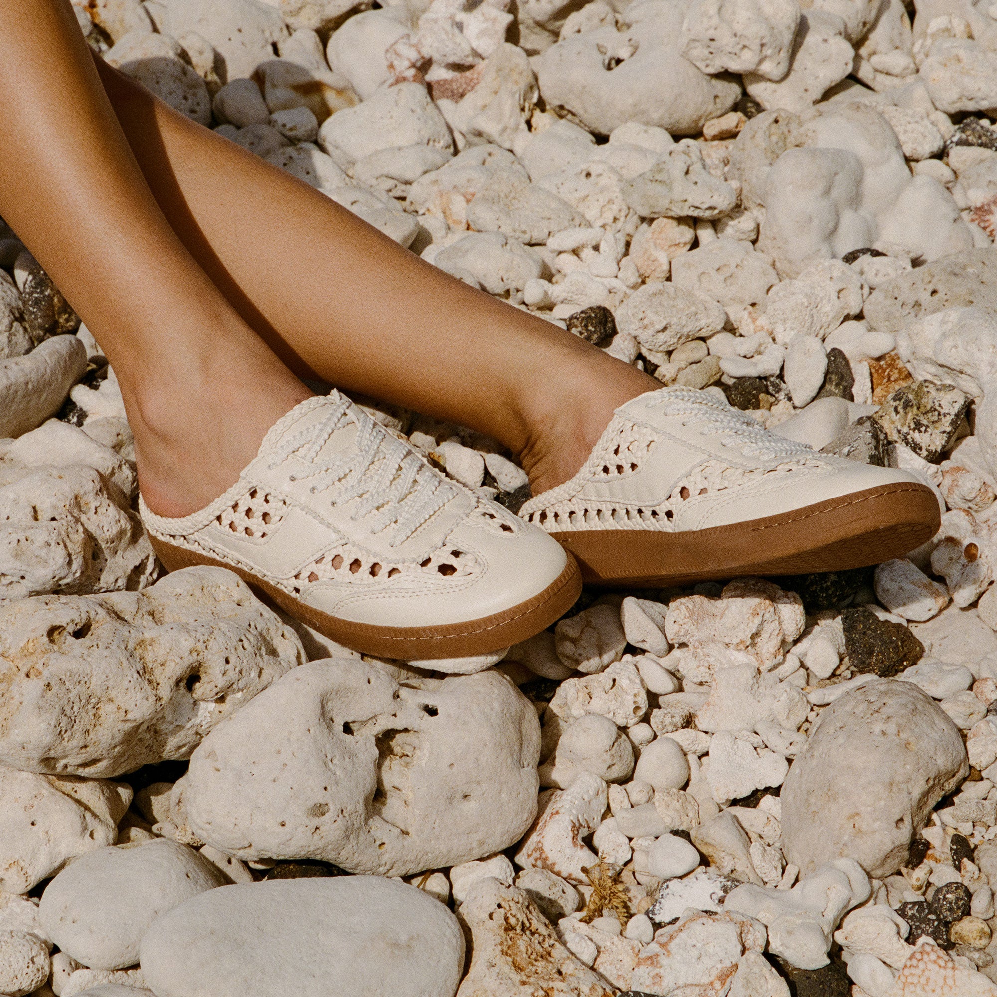 NOTICE SLIDE WOVEN SNEAKERS OFF WHITE WOVEN STELLA - view 2