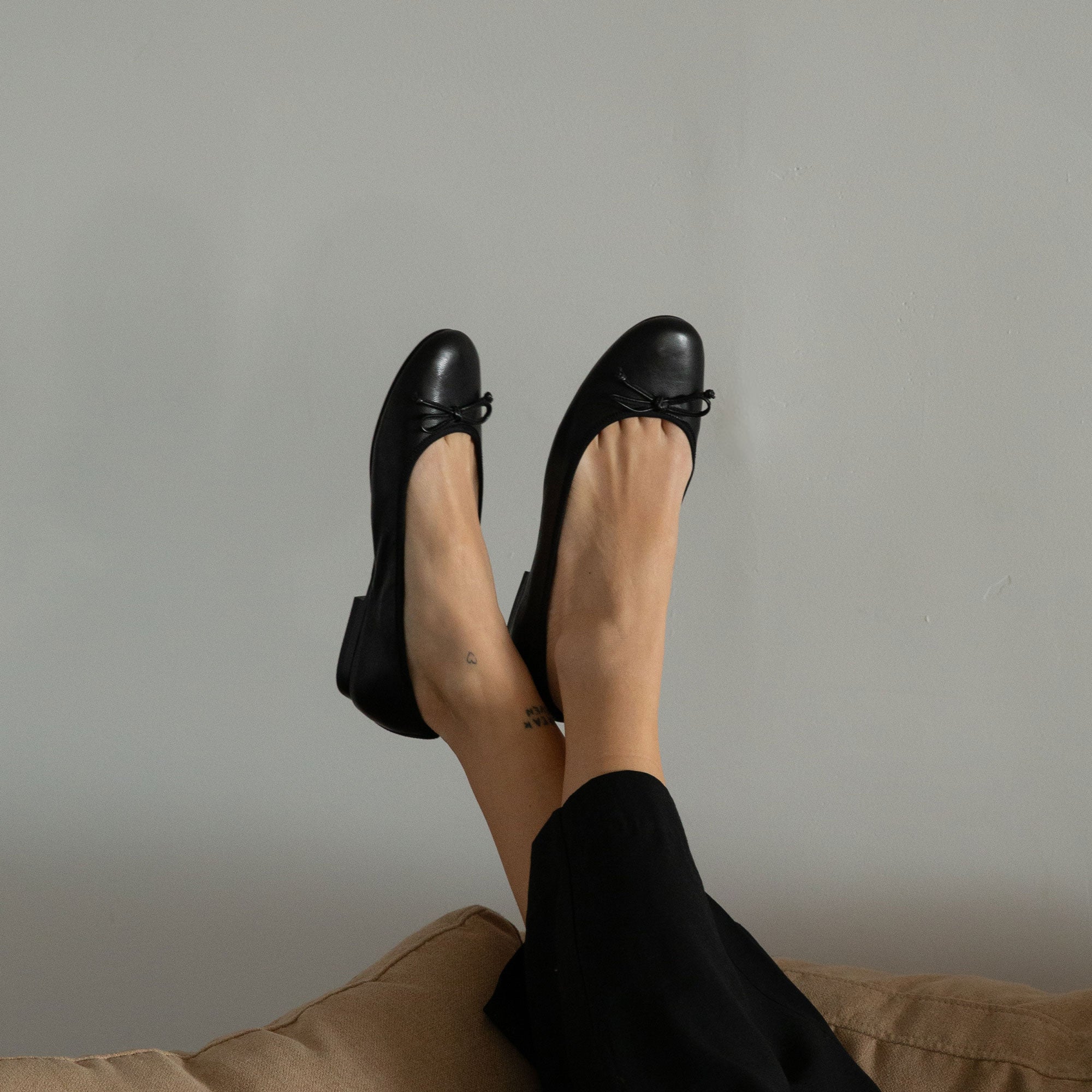 RITLA BALLET FLATS BLACK LEATHER - view 4