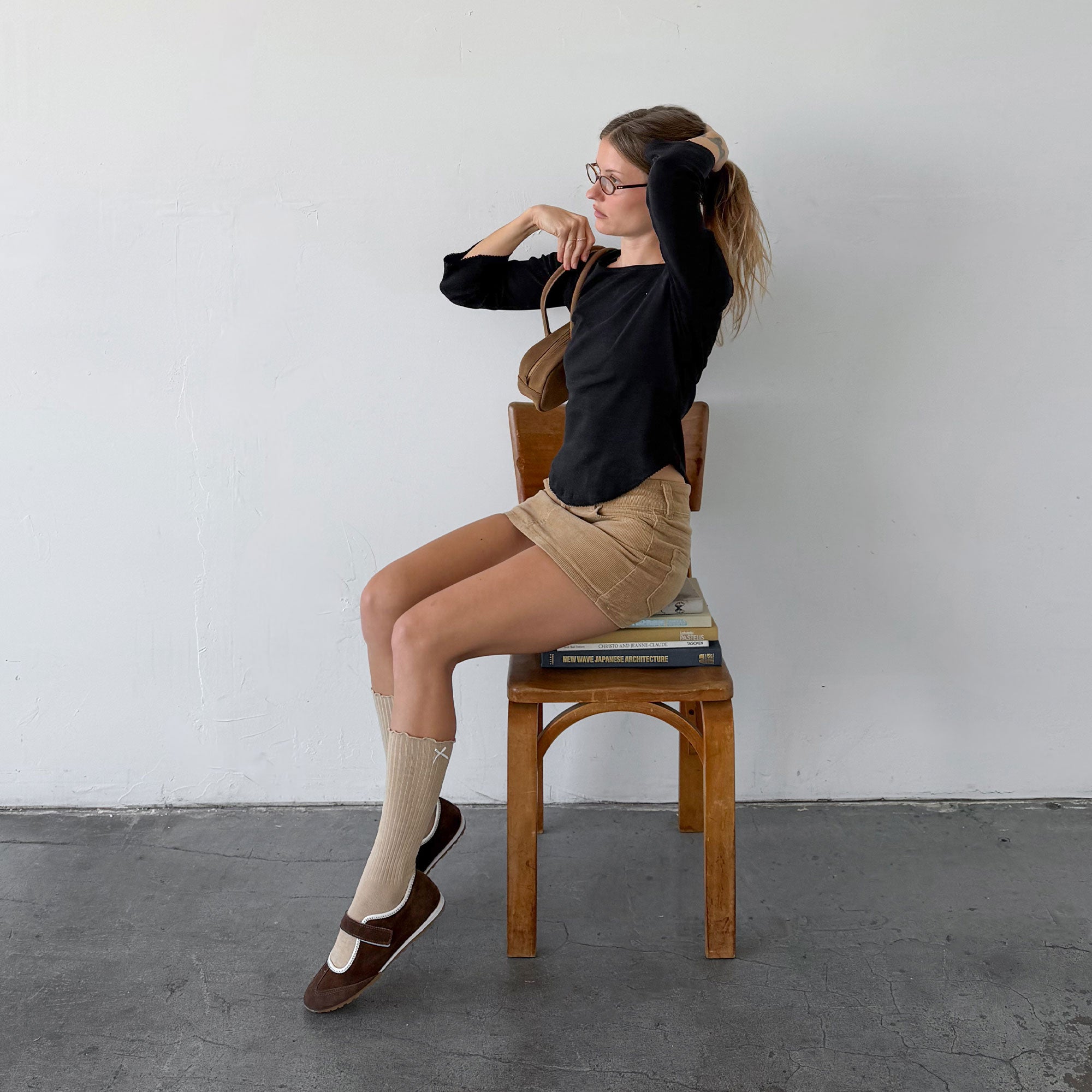 SOFYA SNEAKERS DK BROWN SUEDE - view 2