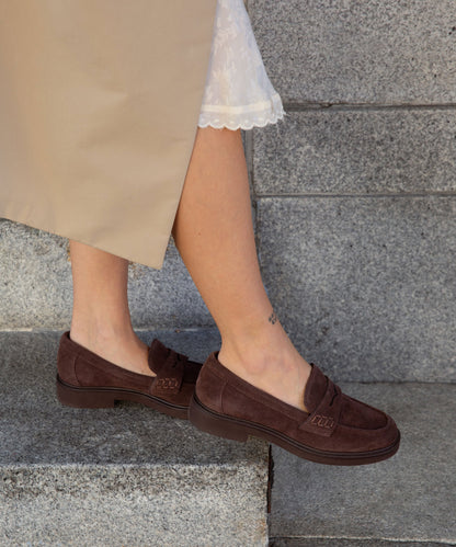 TIGGY LOAFERS MAHOGANY SUEDE
