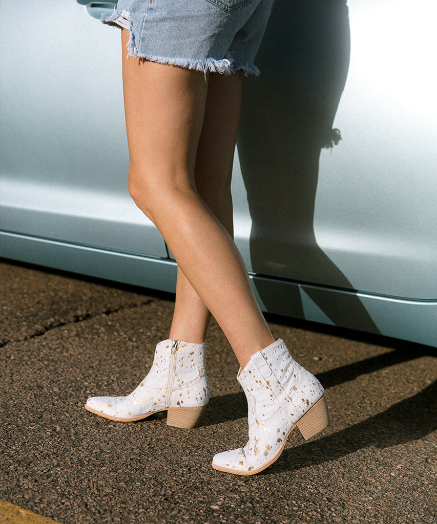SILMA BOOTIES GOLD MULTI CALF HAIR - view 2