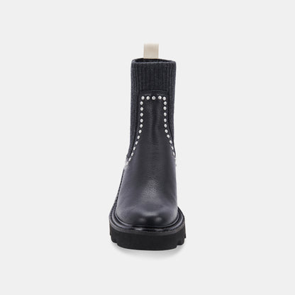 HOVEN STUD H2O BOOTS BLACK LEATHER