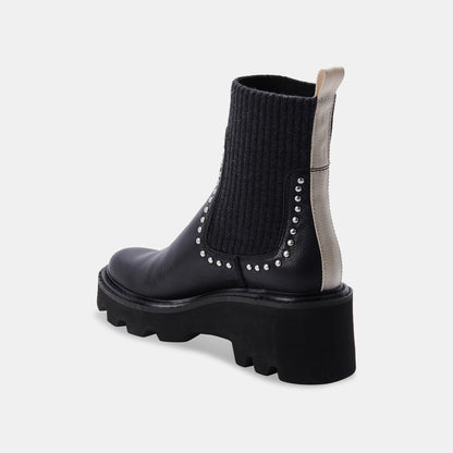 HOVEN STUD H2O BOOTS BLACK LEATHER