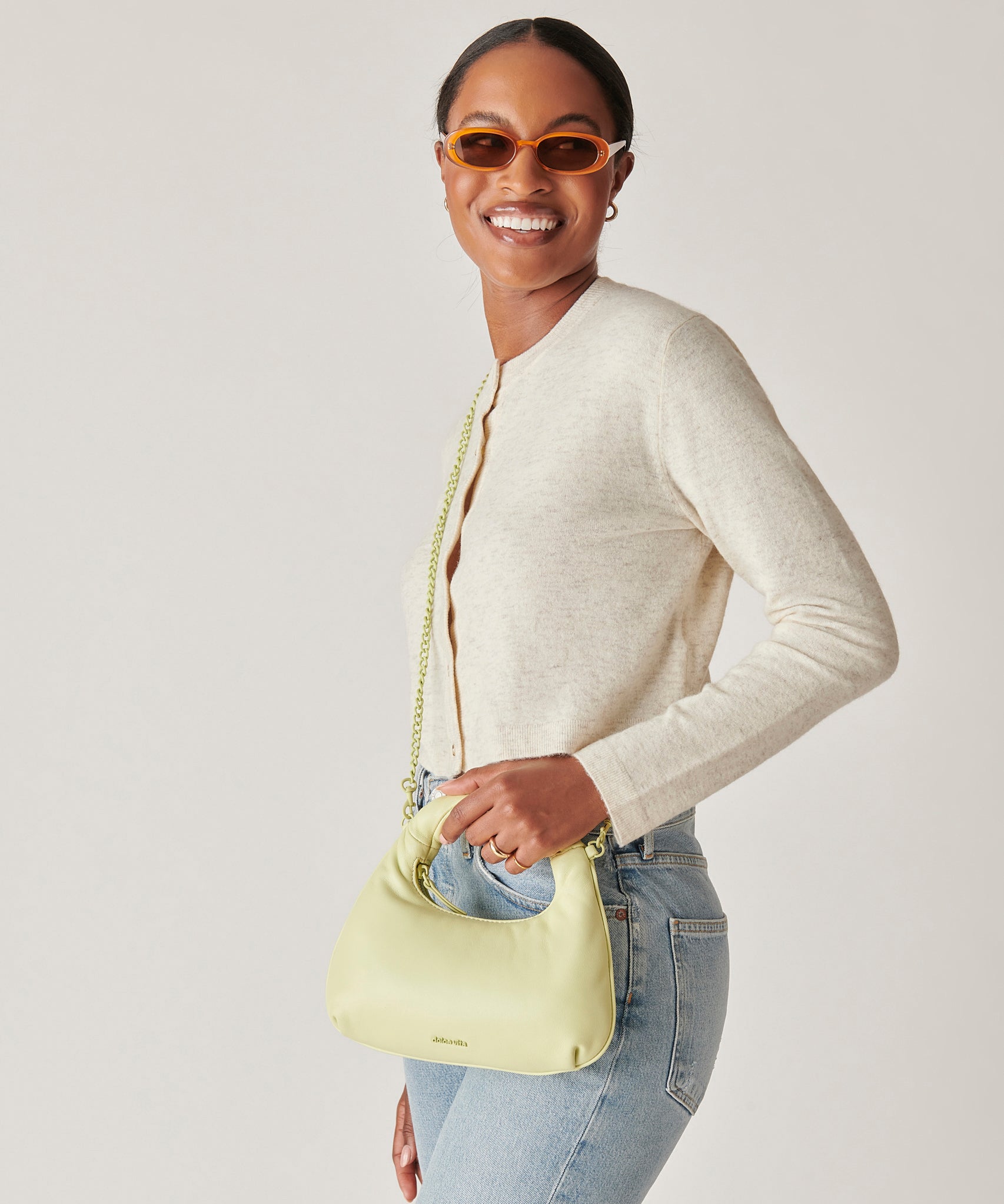 SOFIE CROSSBODY CUCUMBER SOFT NAPPA LEATHER - view 4