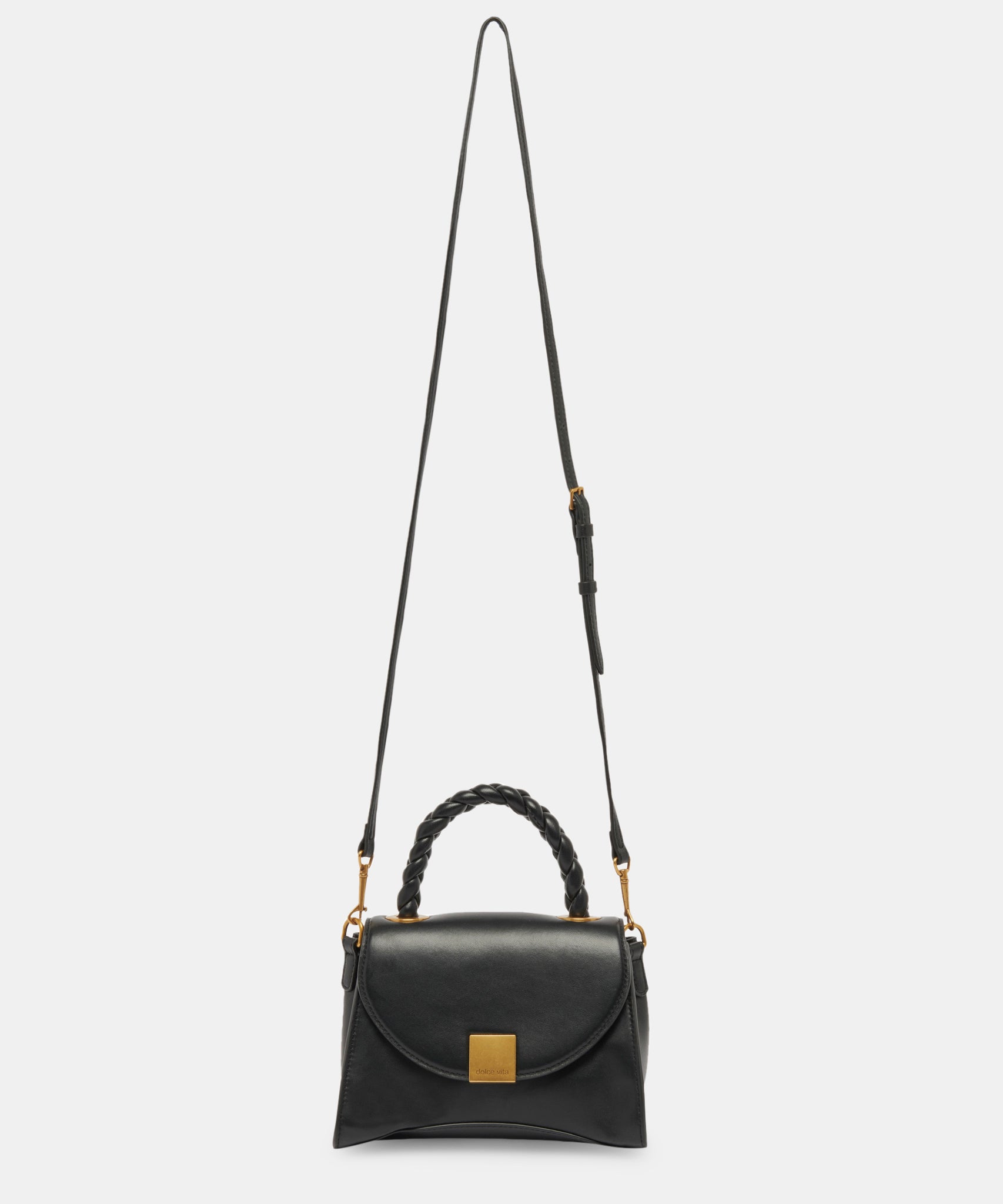 TATUM HANDBAG BLACK SOFT NAPPA LEATHER - view 5