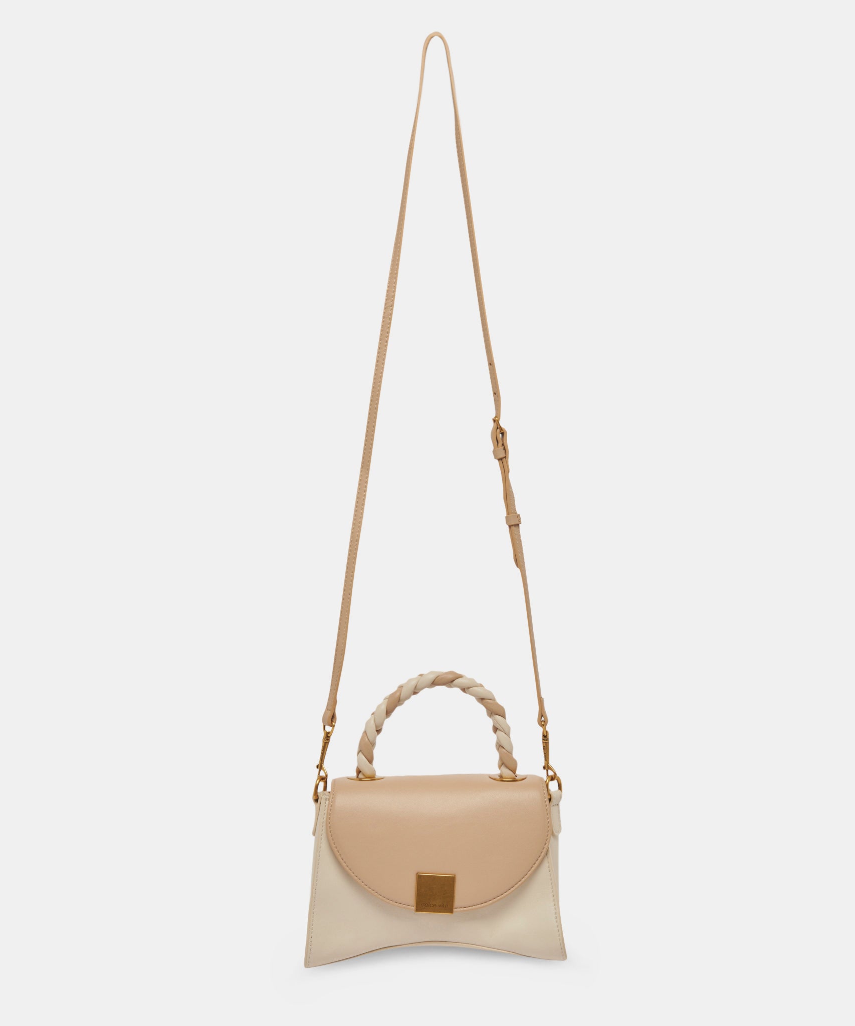 TATUM HANDBAG DUNE IVORY SOFT NAPPA LEATHER - view 5