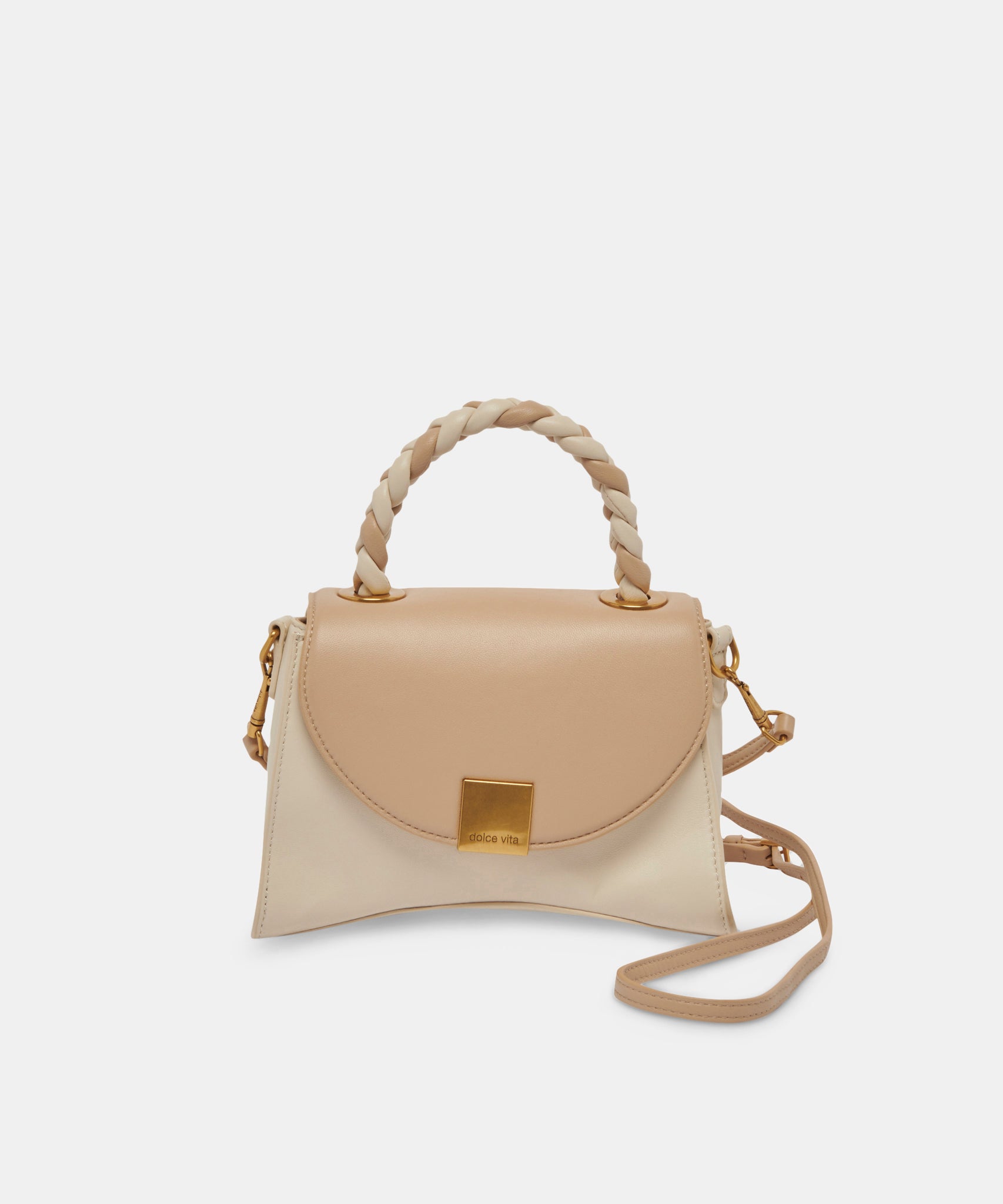 TATUM HANDBAG DUNE IVORY SOFT NAPPA LEATHER - view 7
