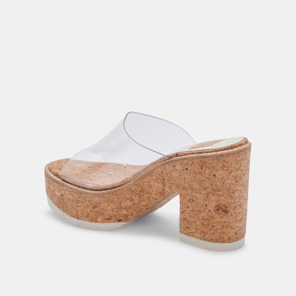 ELANIA HEELS IN CRYSTAL VINYL -   Dolce Vita