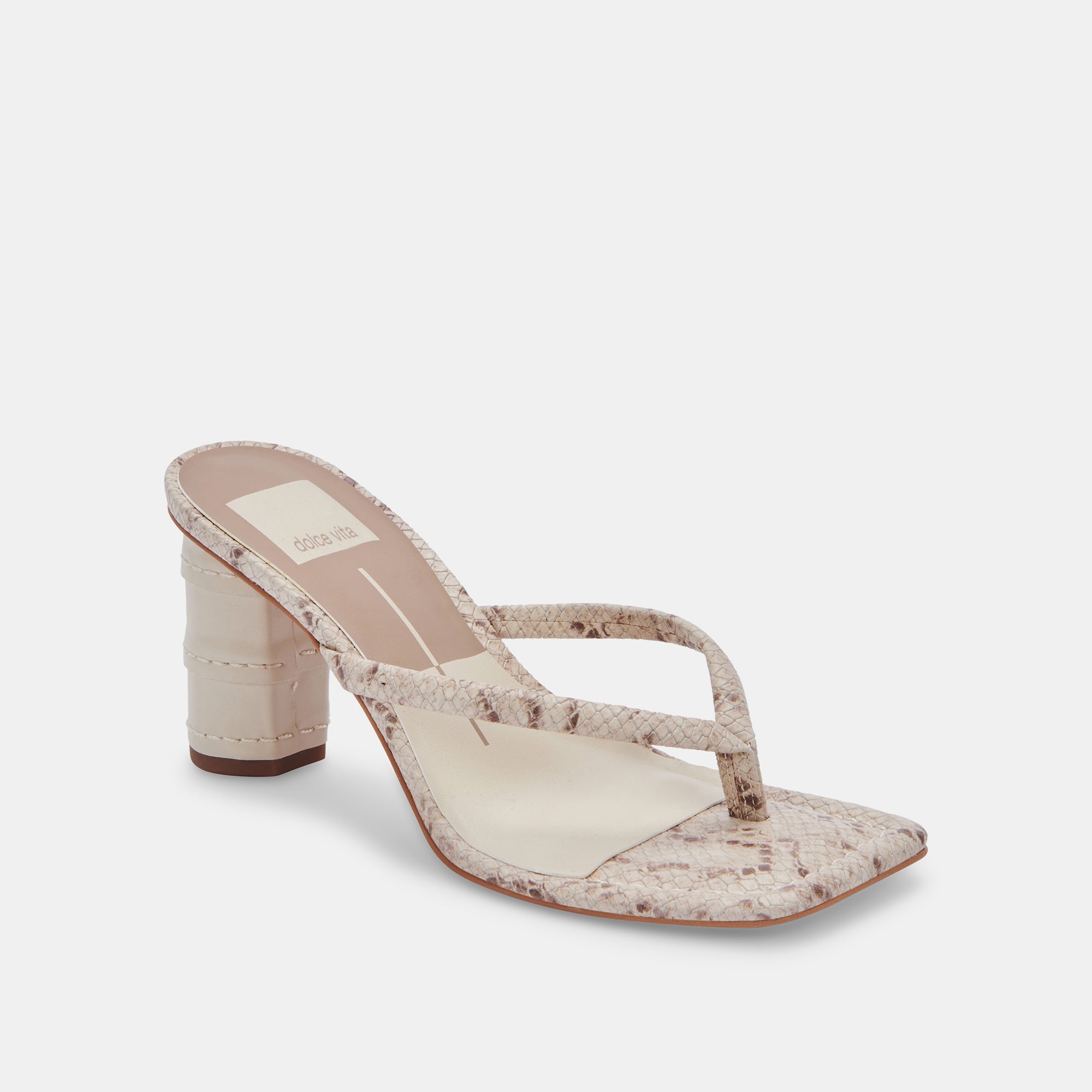 RHYE HEELS IN LT TAUPE EMBOSSED STELLA -   Dolce Vita - view 2