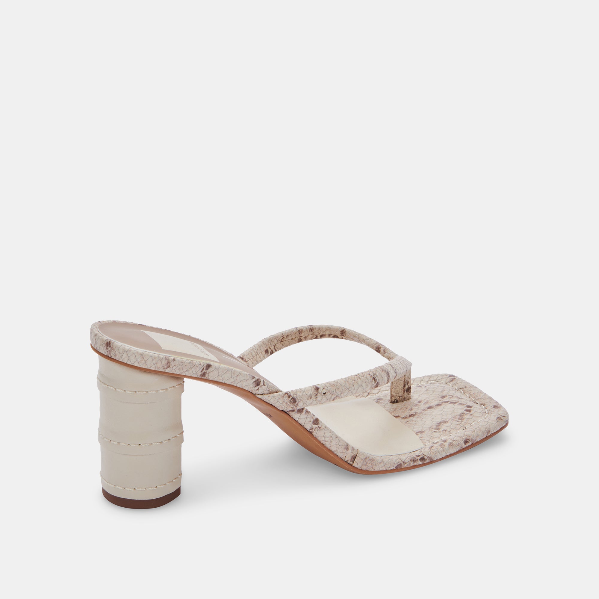 RHYE HEELS IN LT TAUPE EMBOSSED STELLA -   Dolce Vita - view 3