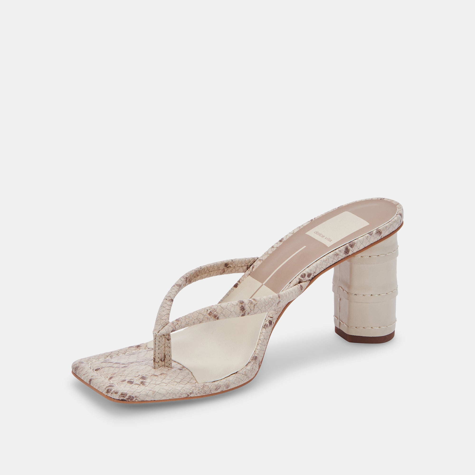 RHYE HEELS IN LT TAUPE EMBOSSED STELLA -   Dolce Vita - view 4