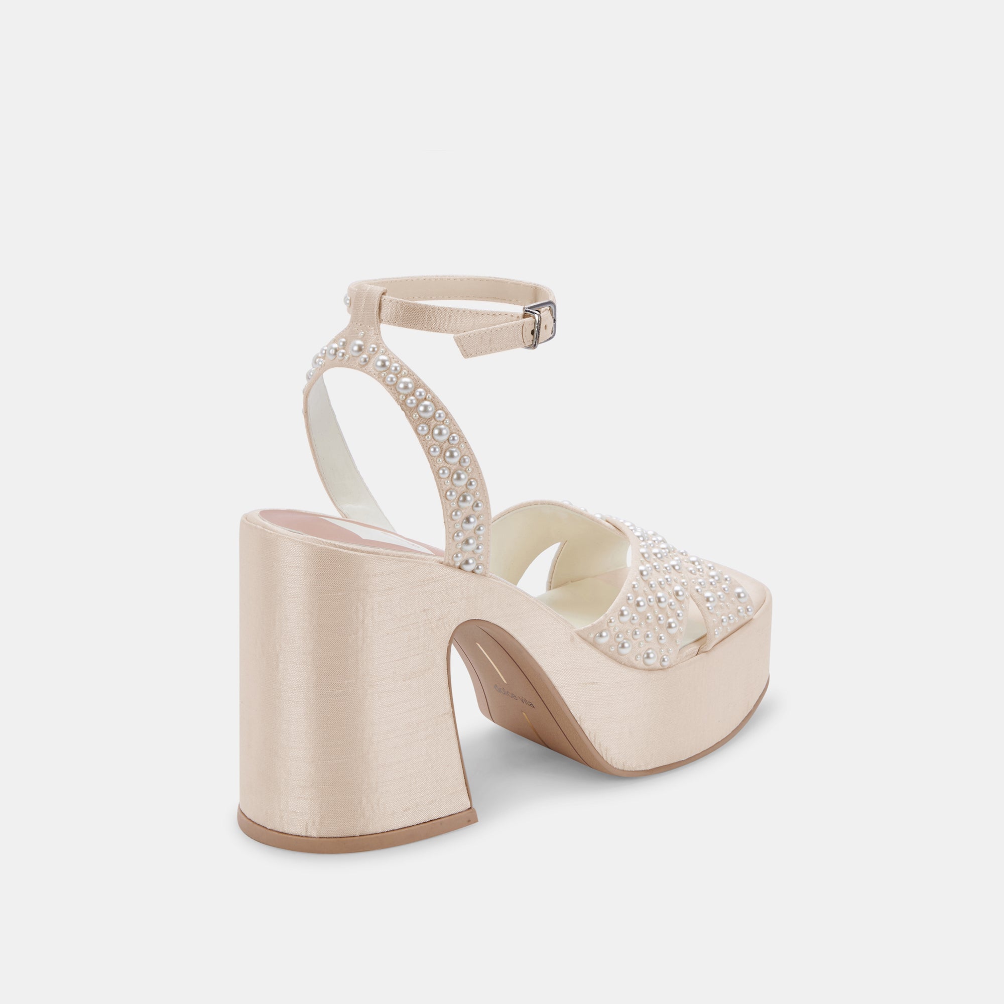 WESSI PEARL HEELS VANILLA PEARLS - view 5