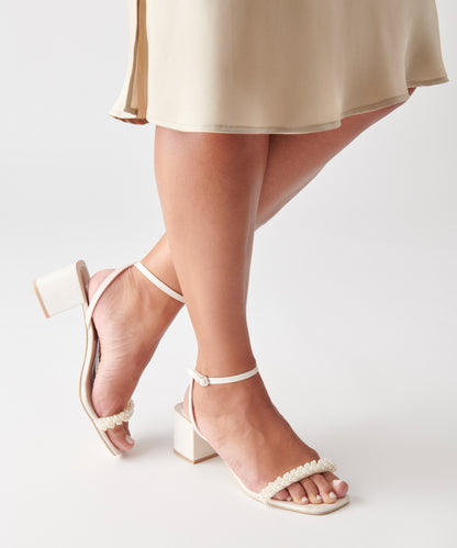 ZALIMA HEELS VANILLA PEARLS