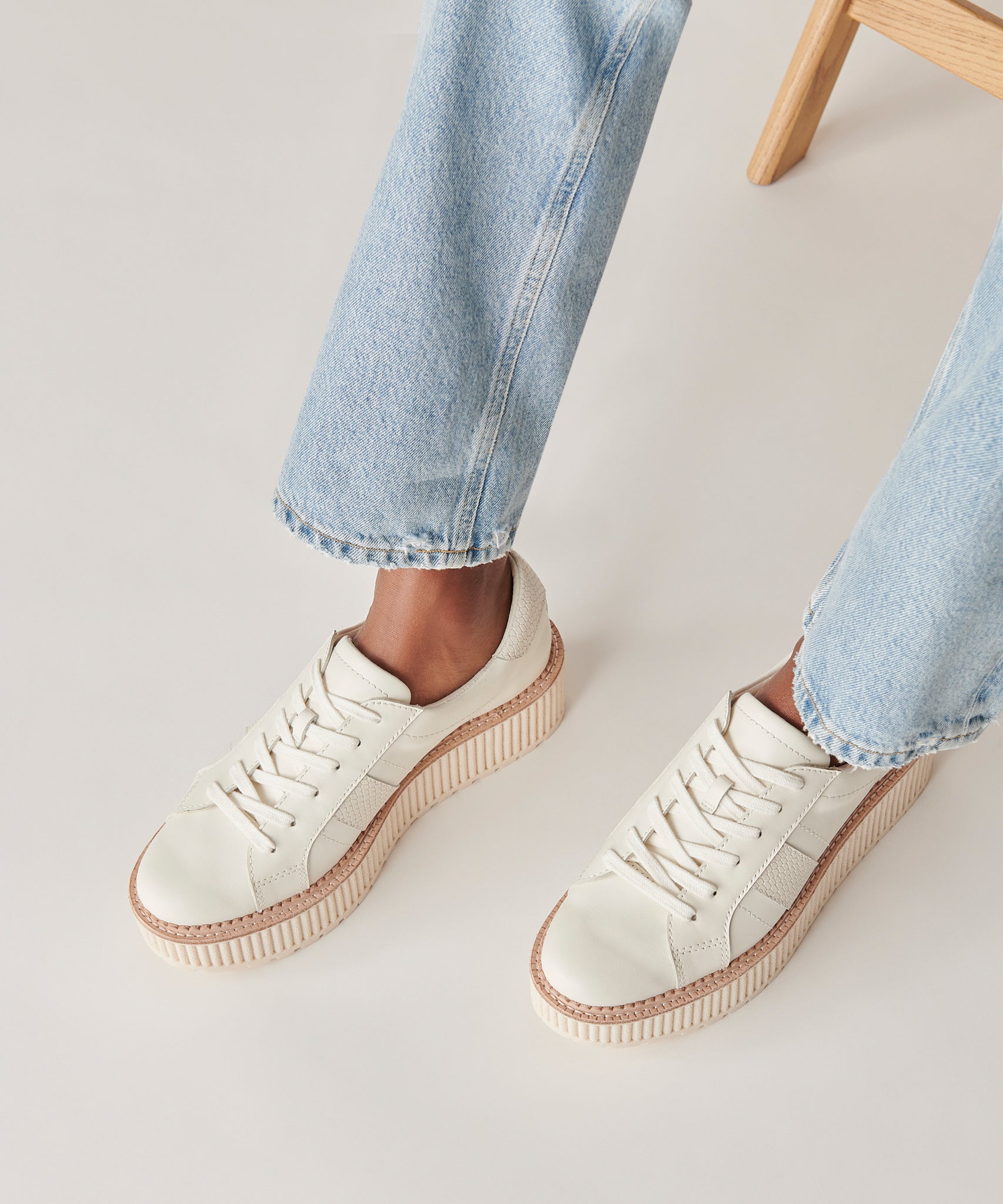 TIGER SNEAKERS WHITE LEATHER - view 12