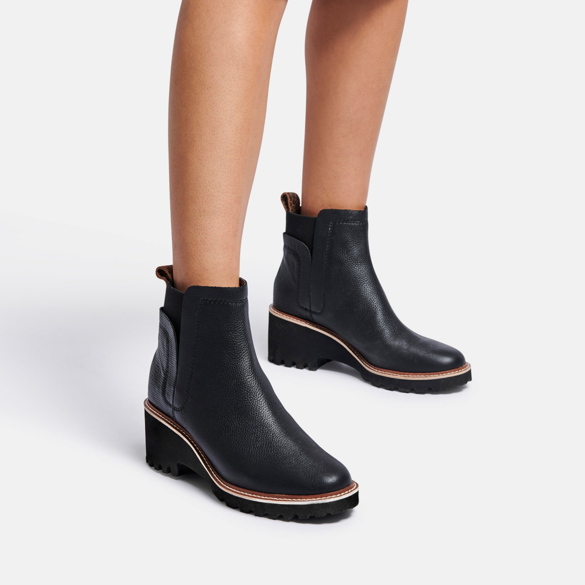 HUEY H2O BOOTS IN BLACK LEATHER -   Dolce Vita - view 11