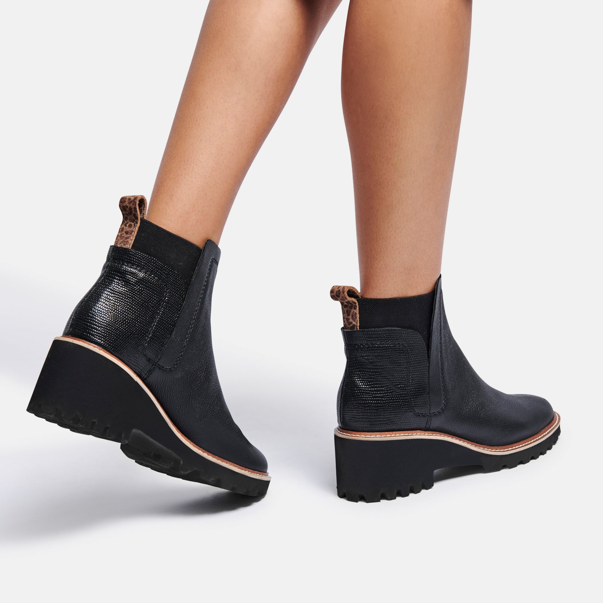 HUEY H2O BOOTS IN BLACK LEATHER -   Dolce Vita - view 9