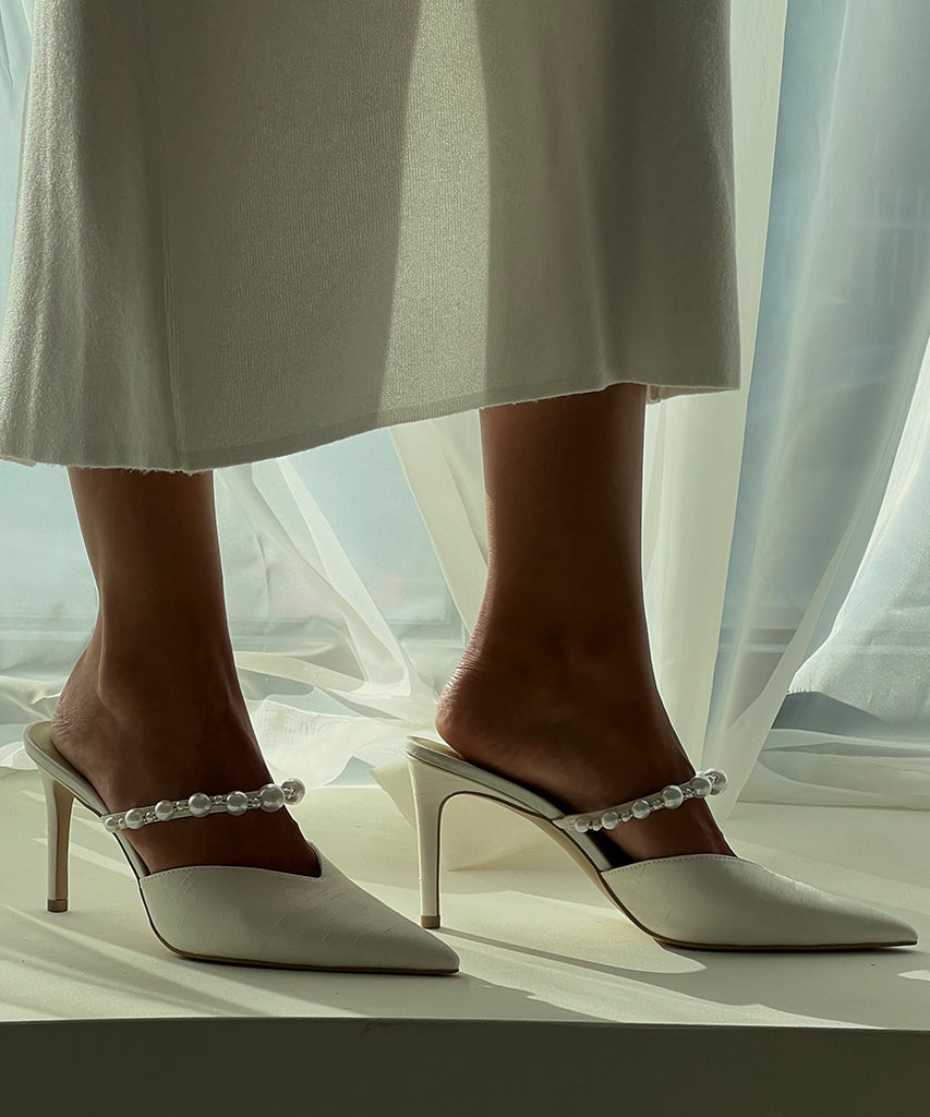 KANIKA PEARL HEELS VANILLA SILK - re:vita - view 2